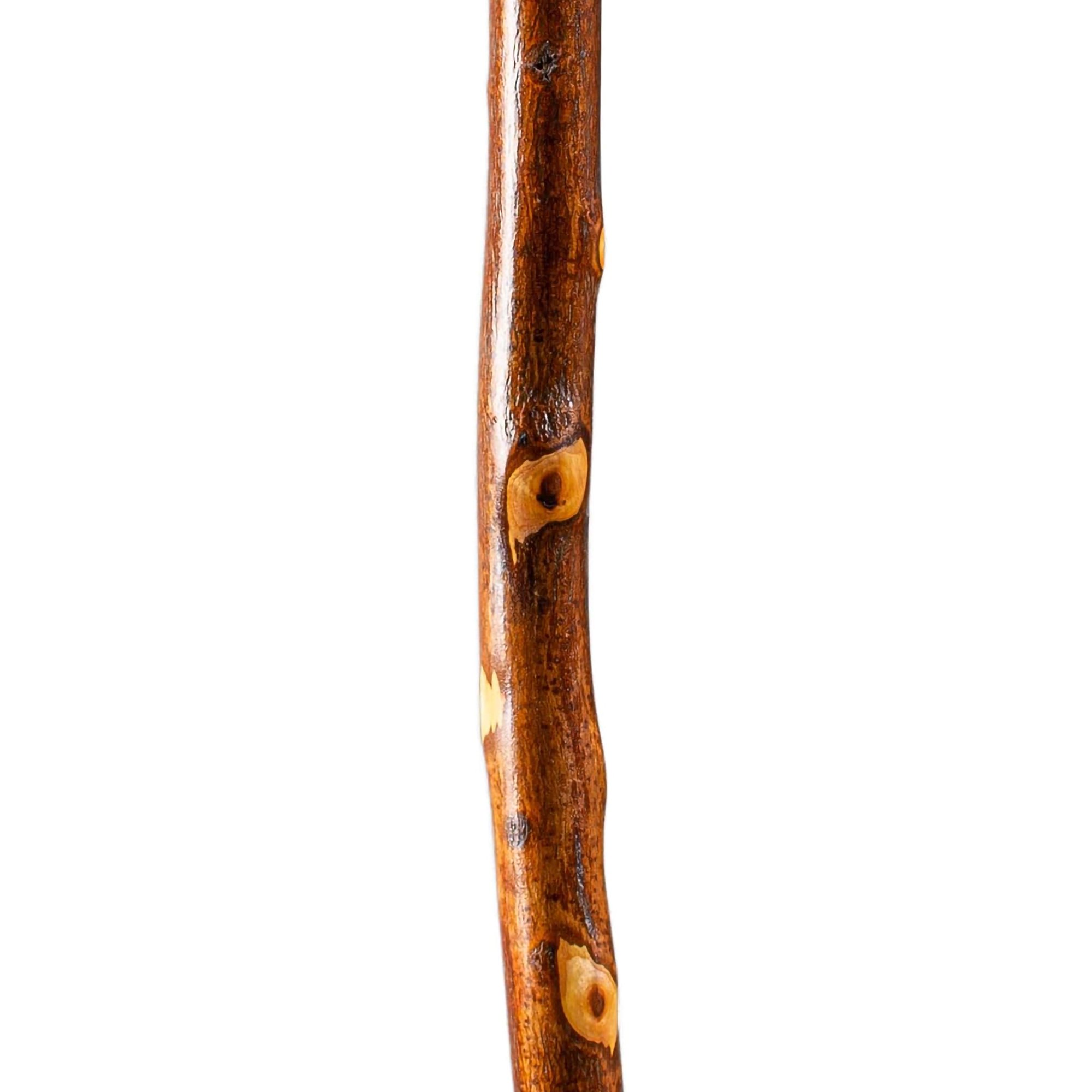 Mabis Healthcare 602-3000-1137 - Brazos™ Hawthorn Rustic Walking Stick, 58-Inch Height - 1/Each