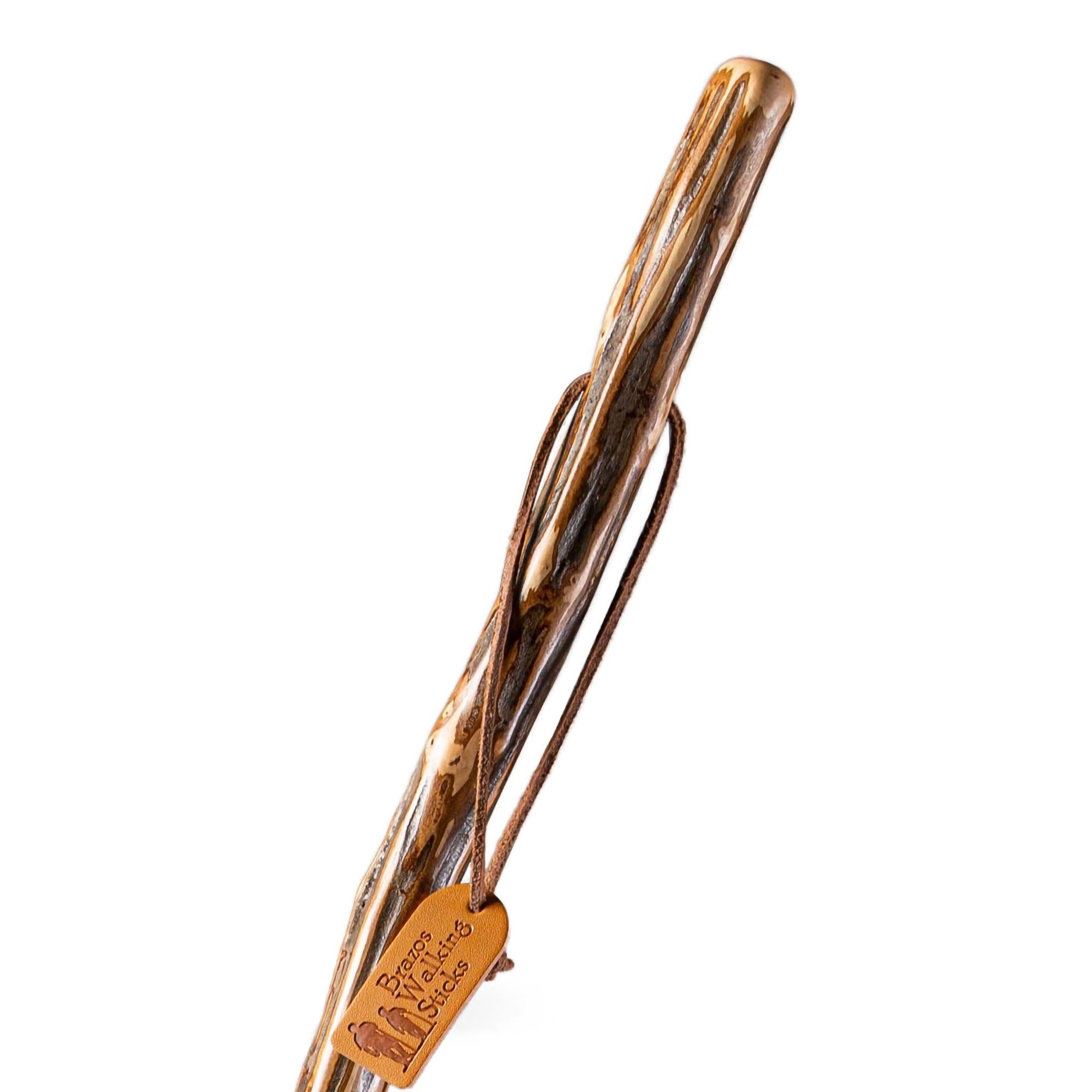 Mabis Healthcare 602-3000-1159 - Brazos™ Ironwood Rustic Walking Stick, 58-Inch Height - 1/Each