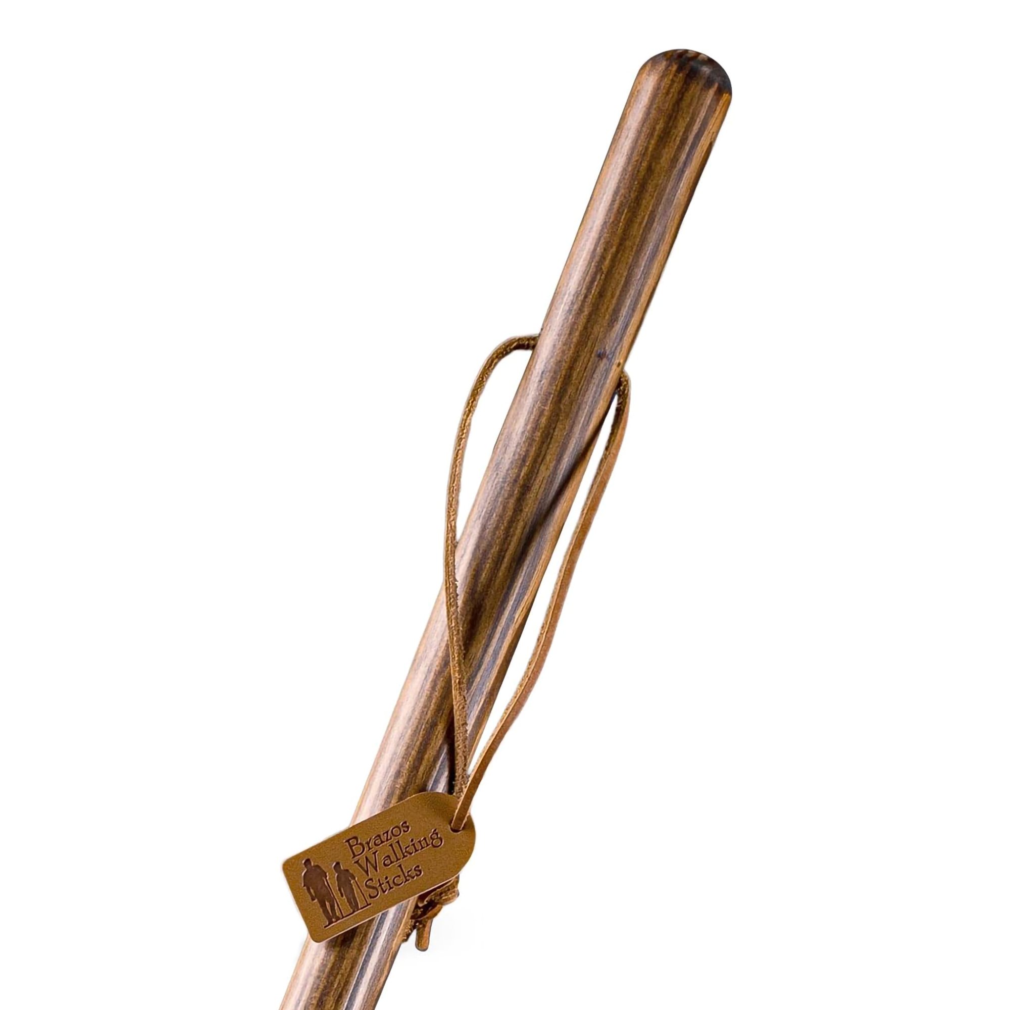 Mabis Healthcare 602-3000-1239 - Brazos™ Traditional Straight Pine Handcrafted Walking Stick, 55-Inch, Brown - 1/Each