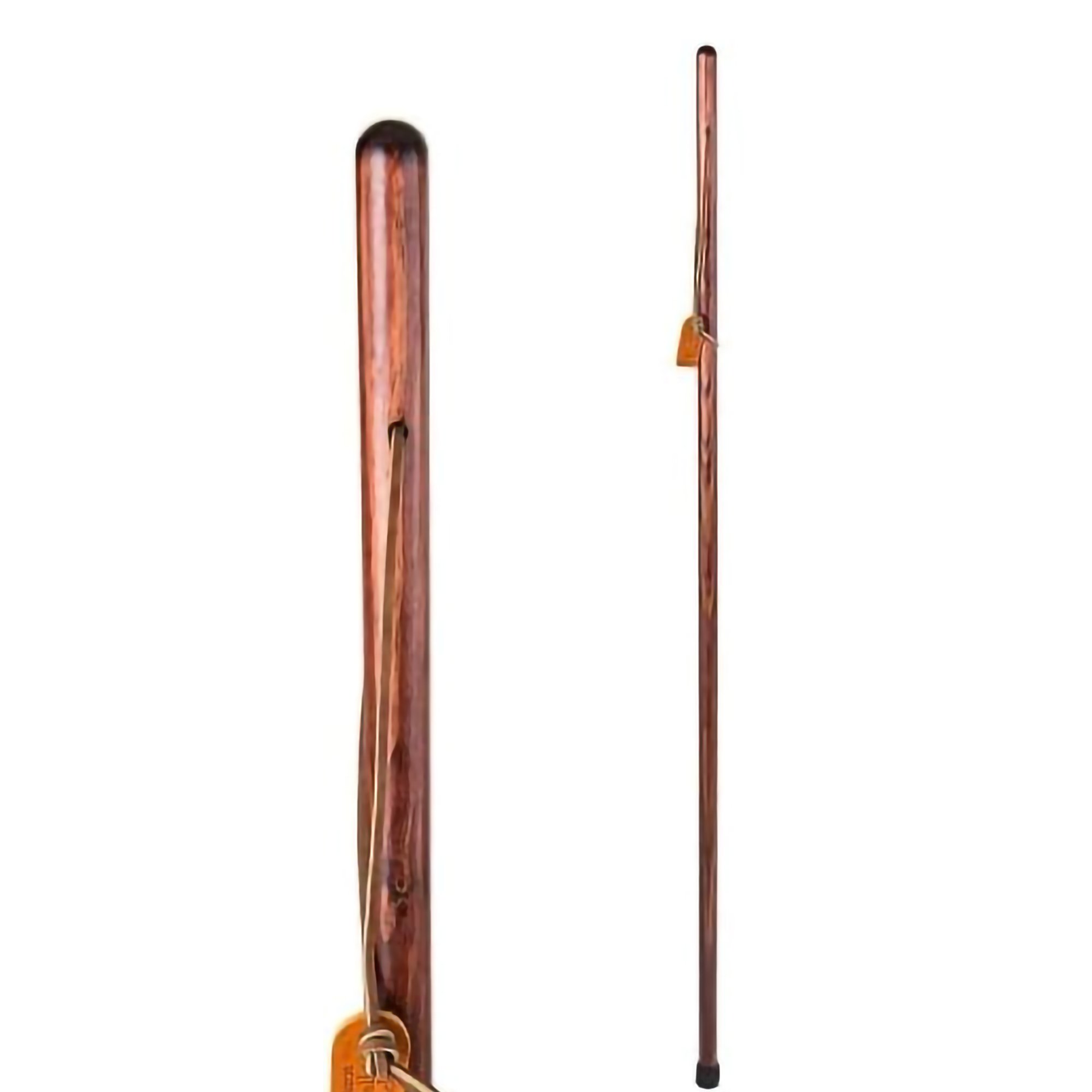Mabis Healthcare 602-3000-1241 - Brazos™ Traditional Straight Pine Handcrafted Walking Stick, 55-Inch, Red - 1/Each