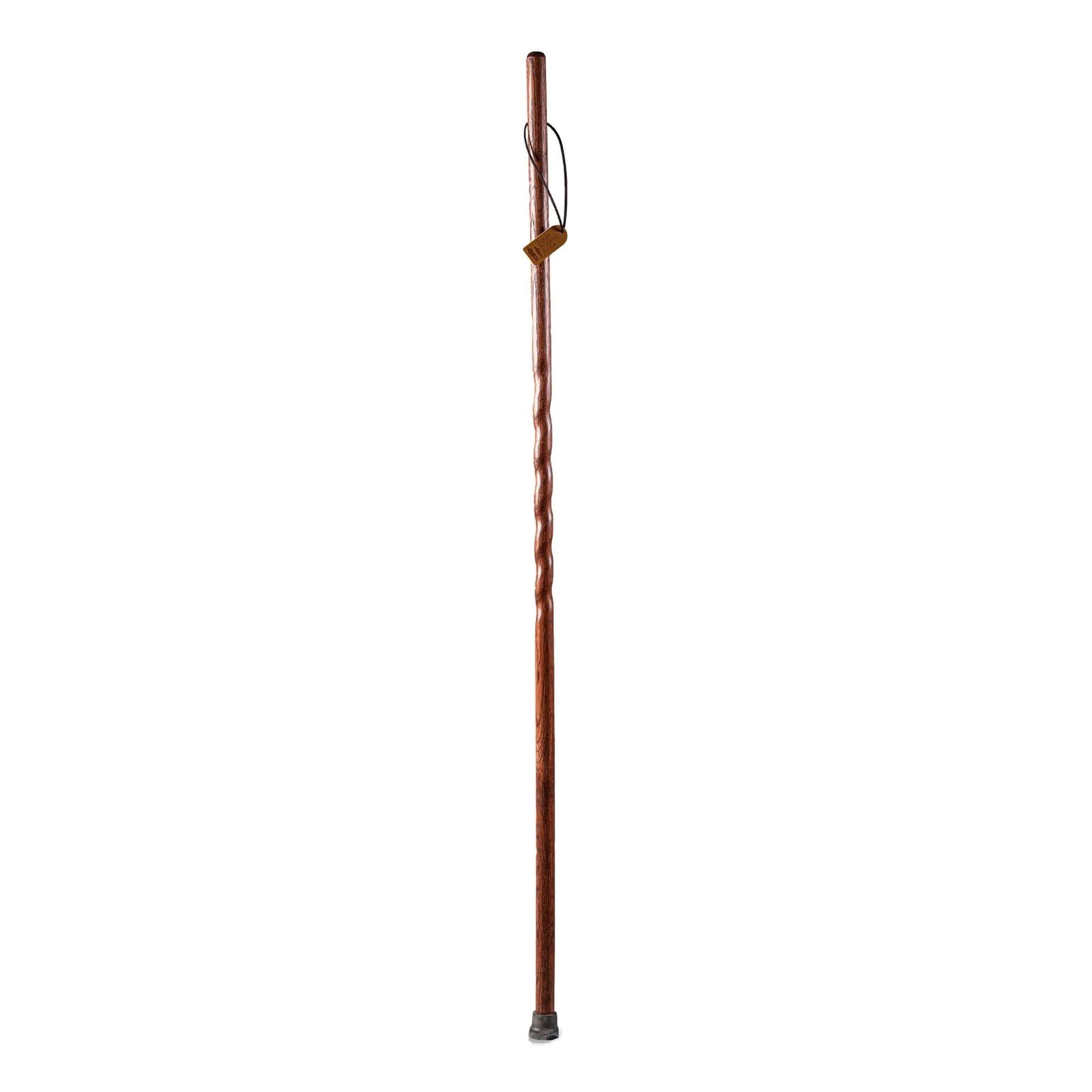 Mabis Healthcare - 602-3000-1368 Brazos™ Twisted Oak Trekker Handcrafted Walking Stick