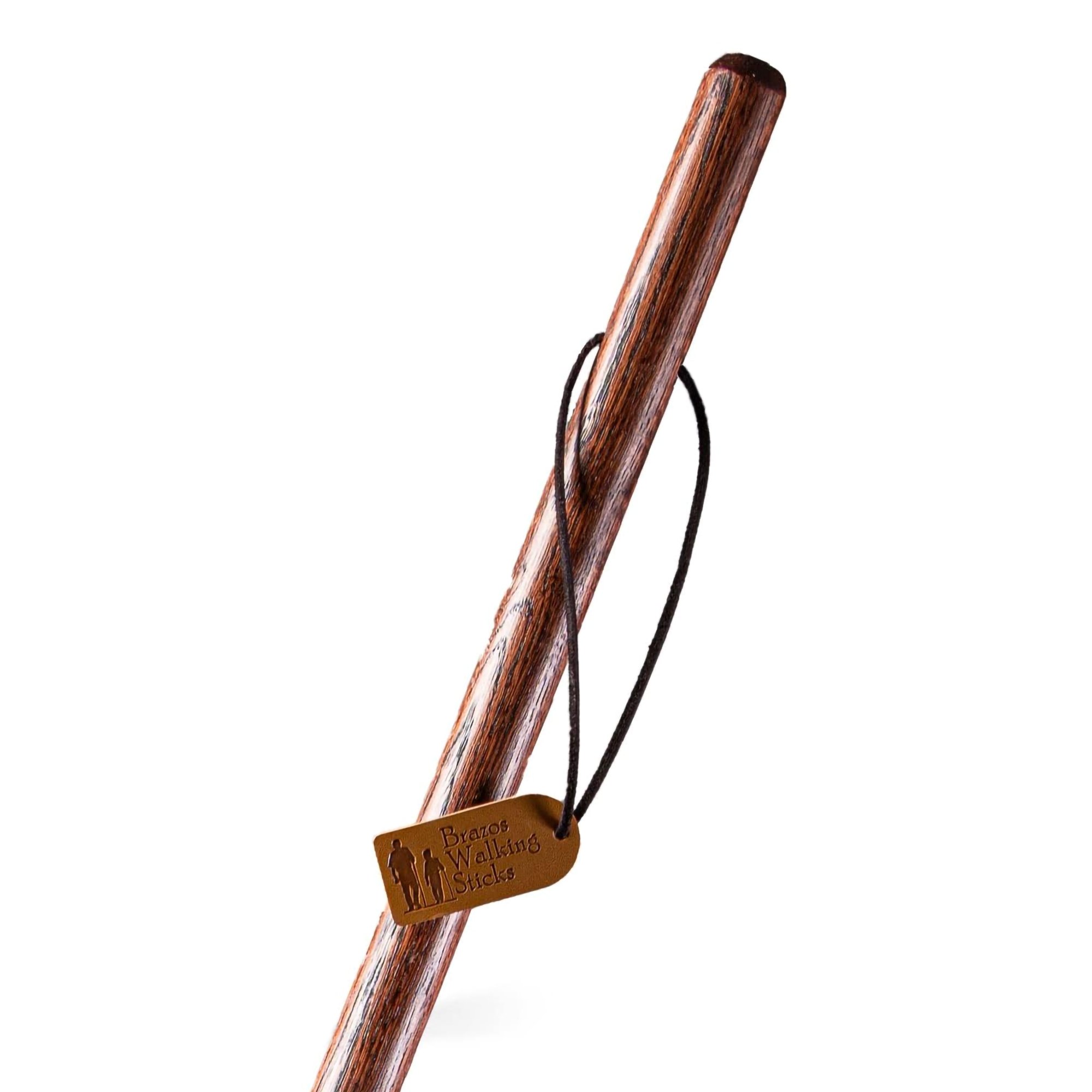 Mabis Healthcare 602-3000-1368 - Brazos™ Twisted Oak Trekker Handcrafted Walking Stick, Red, 55-Inch - 1/Each