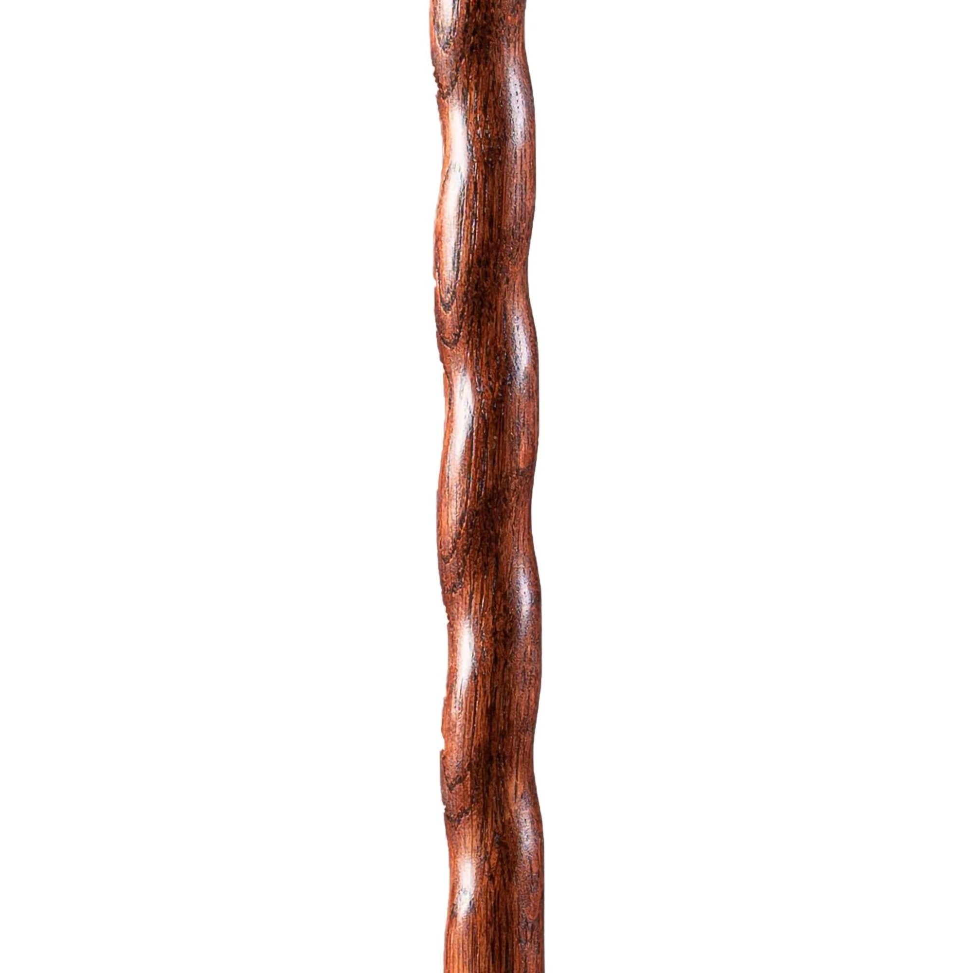 Mabis Healthcare 602-3000-1368 - Brazos™ Twisted Oak Trekker Handcrafted Walking Stick, Red, 55-Inch - 1/Each