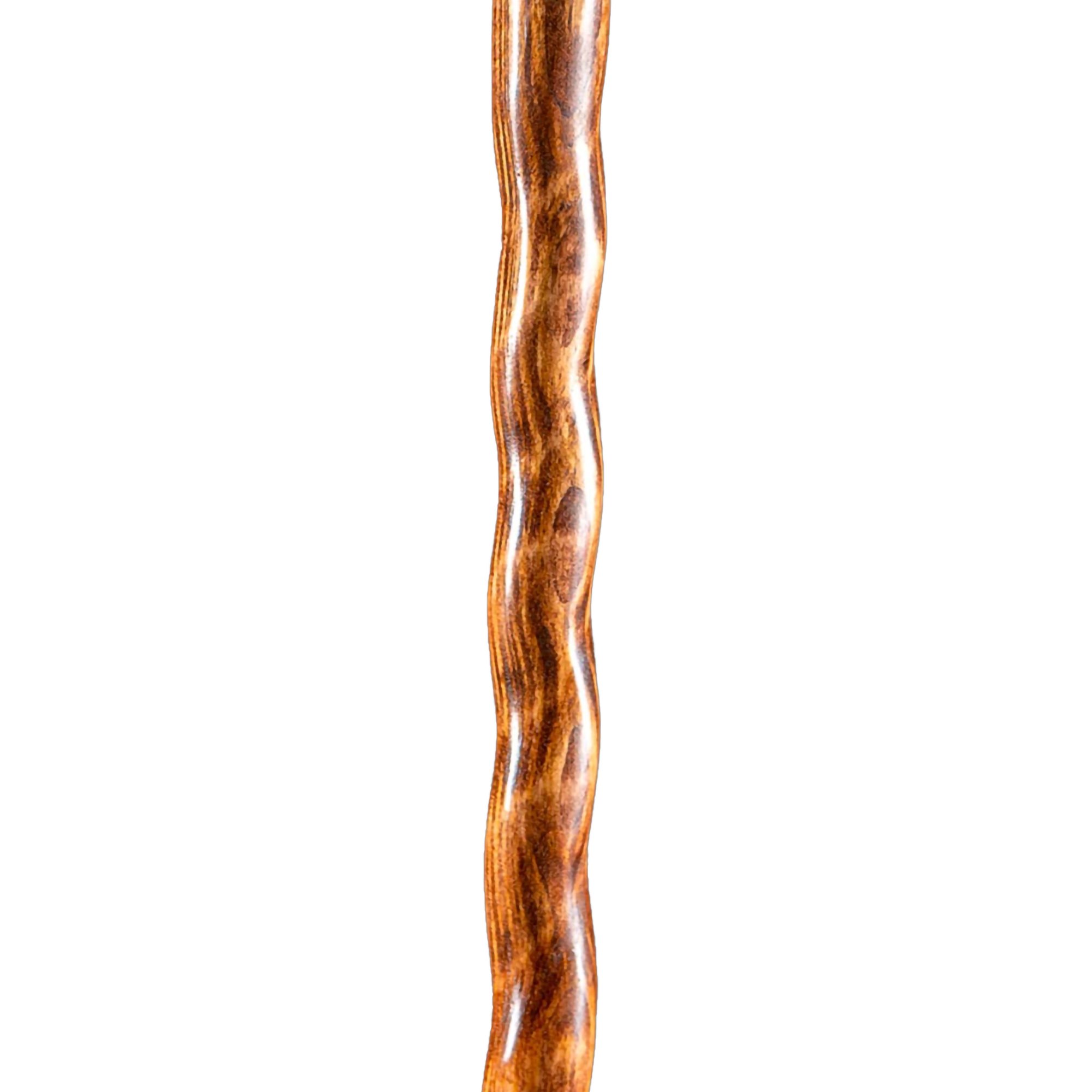 Mabis Healthcare 602-3000-1438 - Brazos™ Twisted Pine Handcrafted Walking Stick, 55-Inch - 1/Each