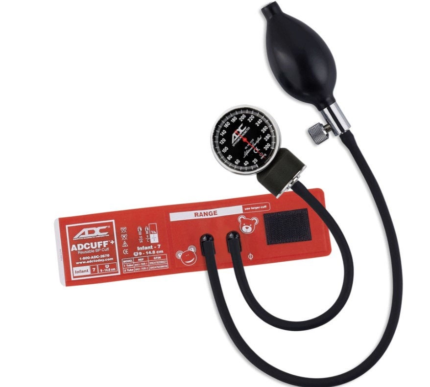 American Diagnostic Corp - 720-7IOR1 Aneroid Sphygmomanometer with Cuff Diagnostix™ Infant Cuff Arm Nylon Cuff 9 to 14 cm Pocket Aneroid
