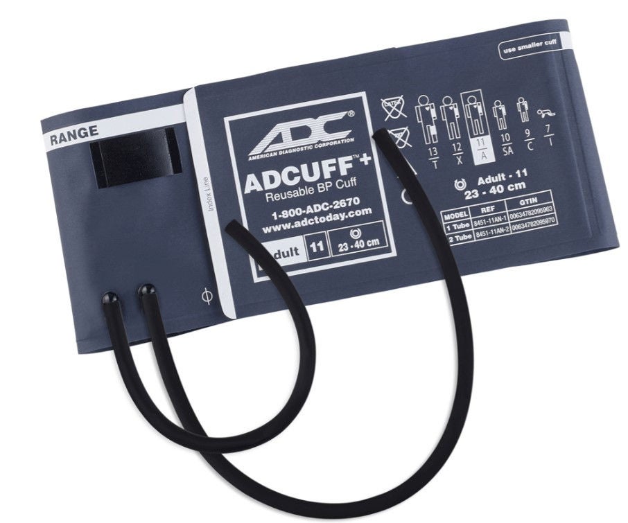 American Diagnostic Corp - 8451-11AN-2 Reusable Blood Pressure Cuff ADC 23 to 40 cm Arm Nylon Cuff Adult Cuff