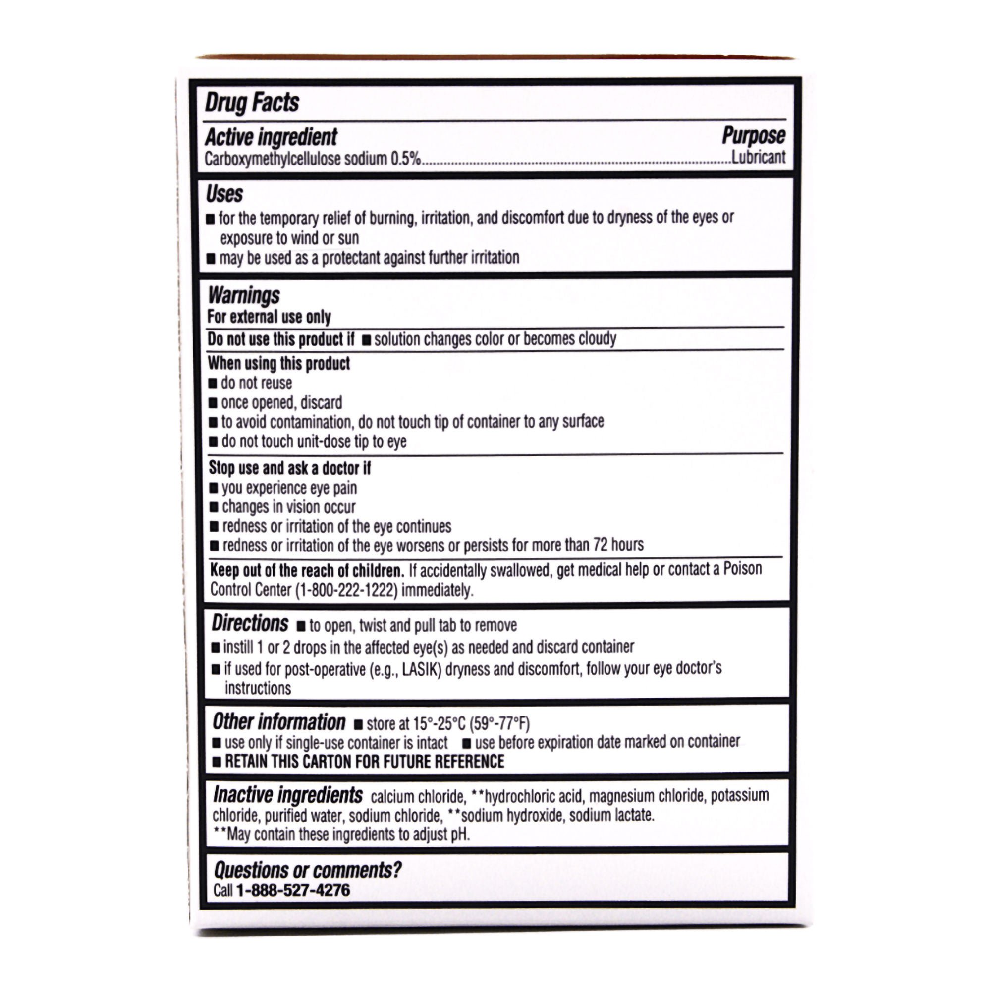 Major Pharmaceuticals - 00536138792 Rugby® 0.5% Carboxymethylcellulose Sodium Lubricant Eye Drops