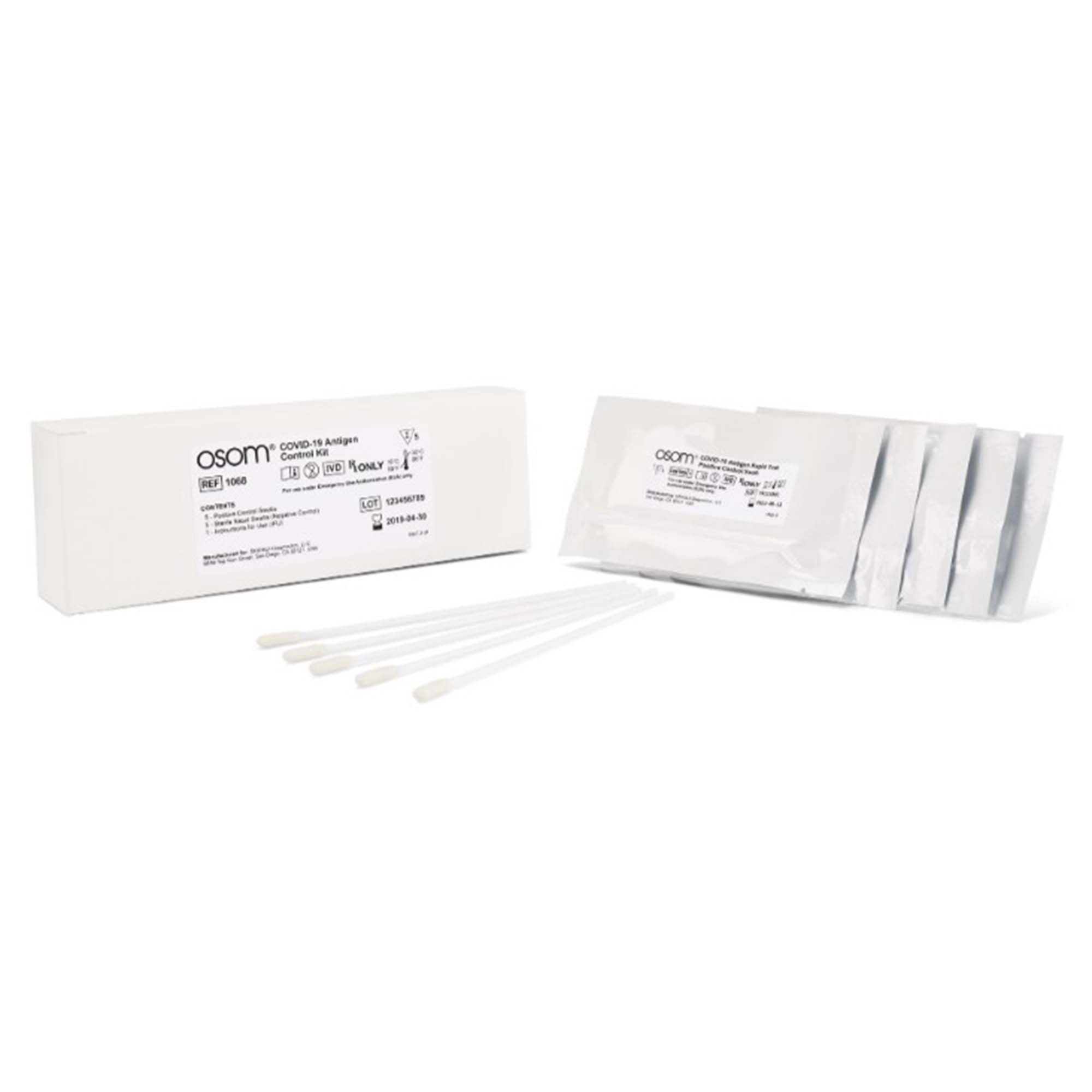 Sekisui Diagnostics - 1068 Immunoassay Control Set OSOM® COVID-19 Antigen Positive Level / Negative Level 10 Swabs