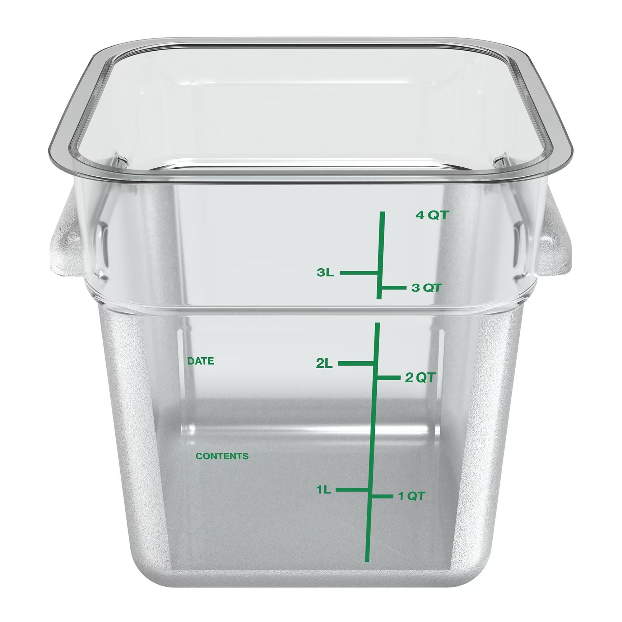 The Wasserstrom Company - 6094713 Food Storage Container Carlisle 4 Quart Polycarbonate Clear Reusable
