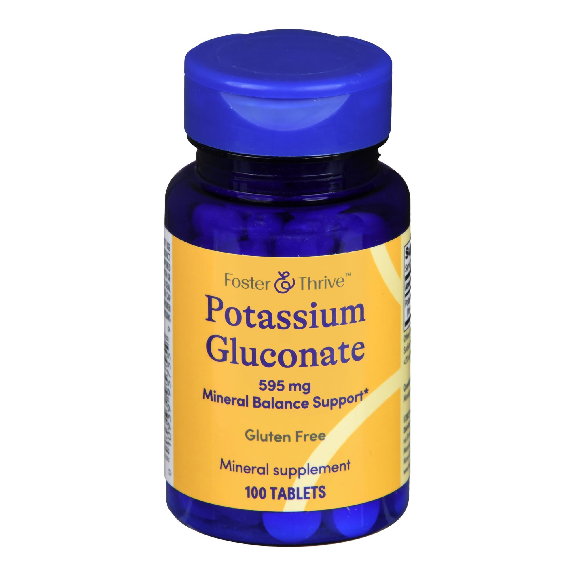 McKesson Brand 01093995755 - Foster & Thrive™ Potassium Gluconate 595 mg Tablets - 1/Bottle