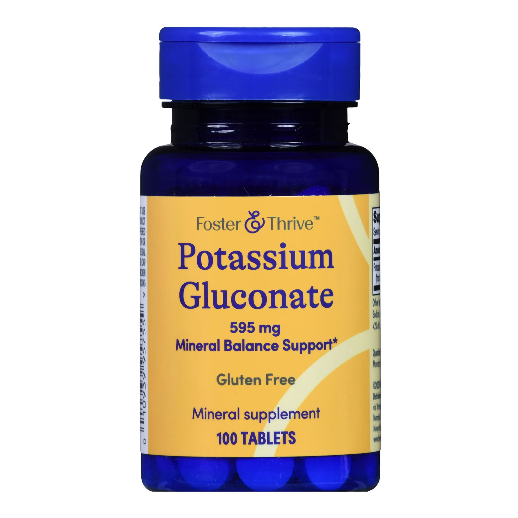 McKesson Brand - 01093995755 Foster & Thrive™ Potassium Gluconate 595 mg Tablets