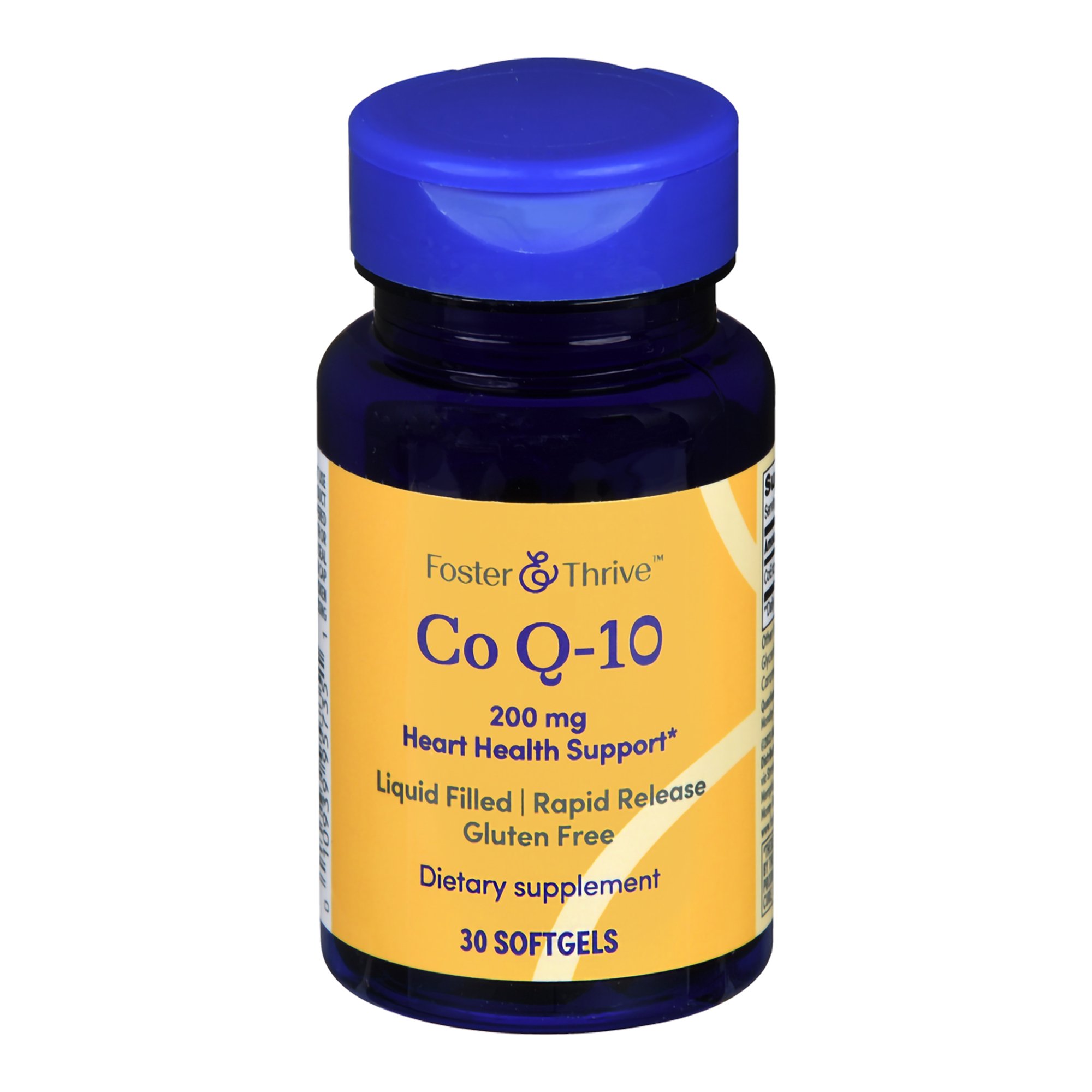McKesson Brand 01093995735 - Foster & Thrive™ Co Q-10 200 mg Rapid Release Softgels - 1/Bottle