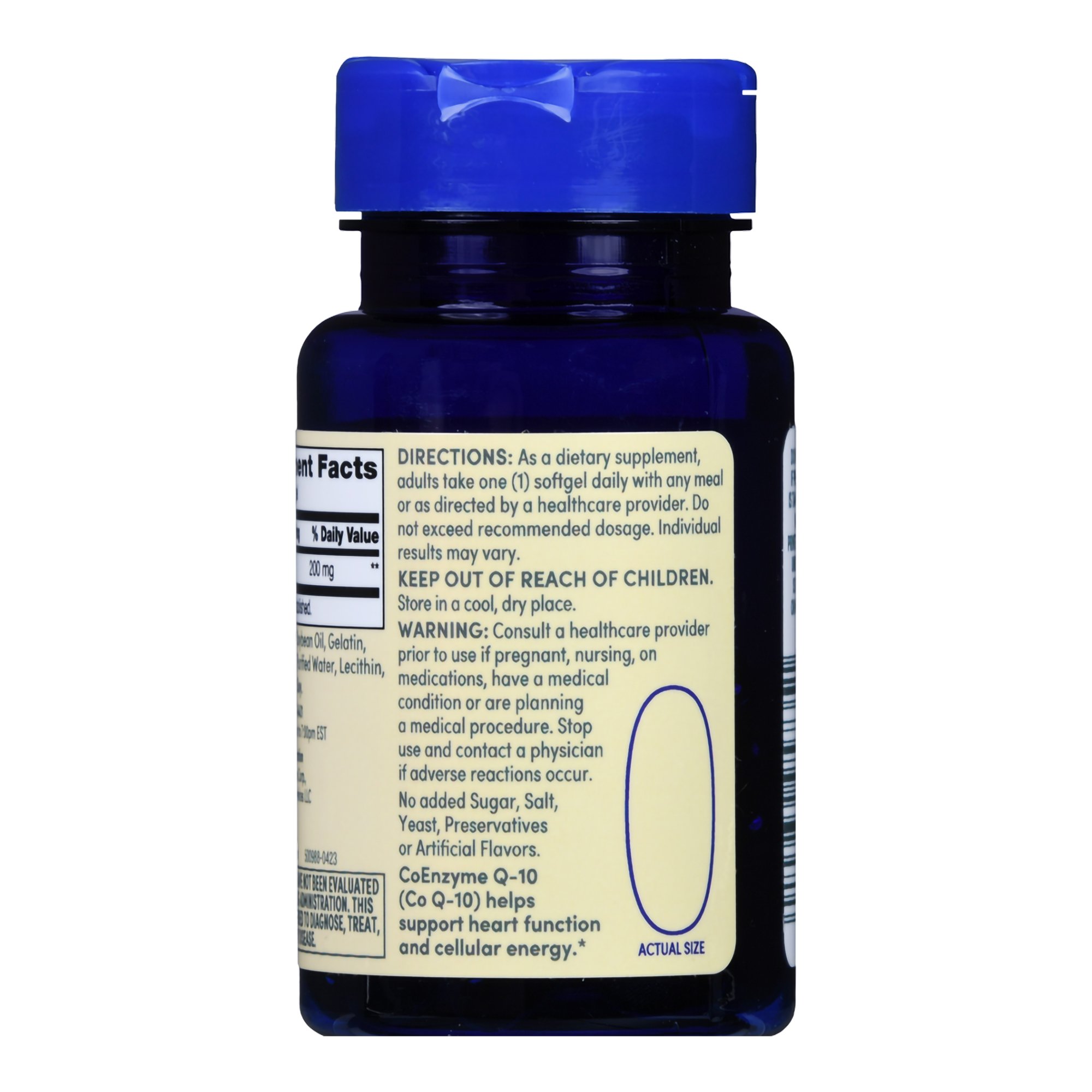 McKesson Brand 01093995735 - Foster & Thrive™ Co Q-10 200 mg Rapid Release Softgels - 1/Bottle
