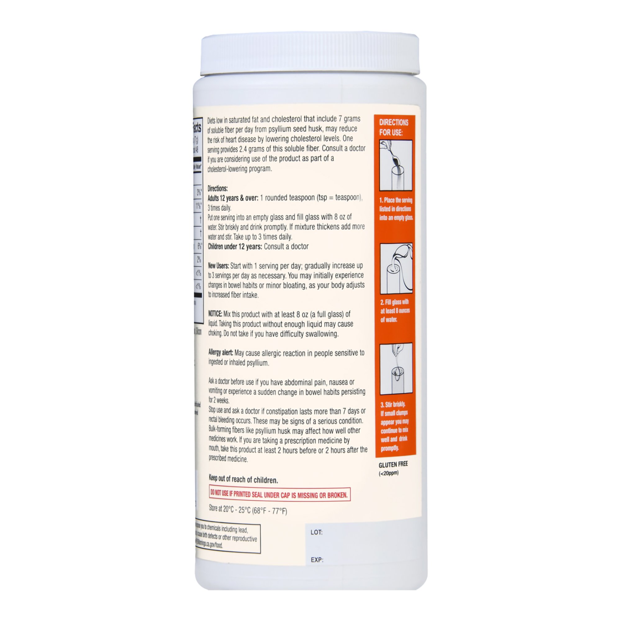 McKesson Brand 01093995616 - Foster & Thrive™ Fiber Powder Original Texture Unflavored - 1/Each