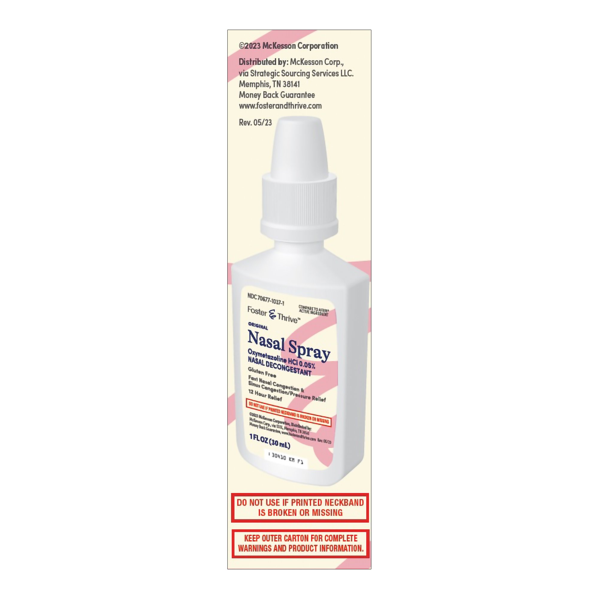 McKesson Brand 70677103701 - Foster & Thrive™ Nasal Spray, 1-ounce bottle - 1/Each