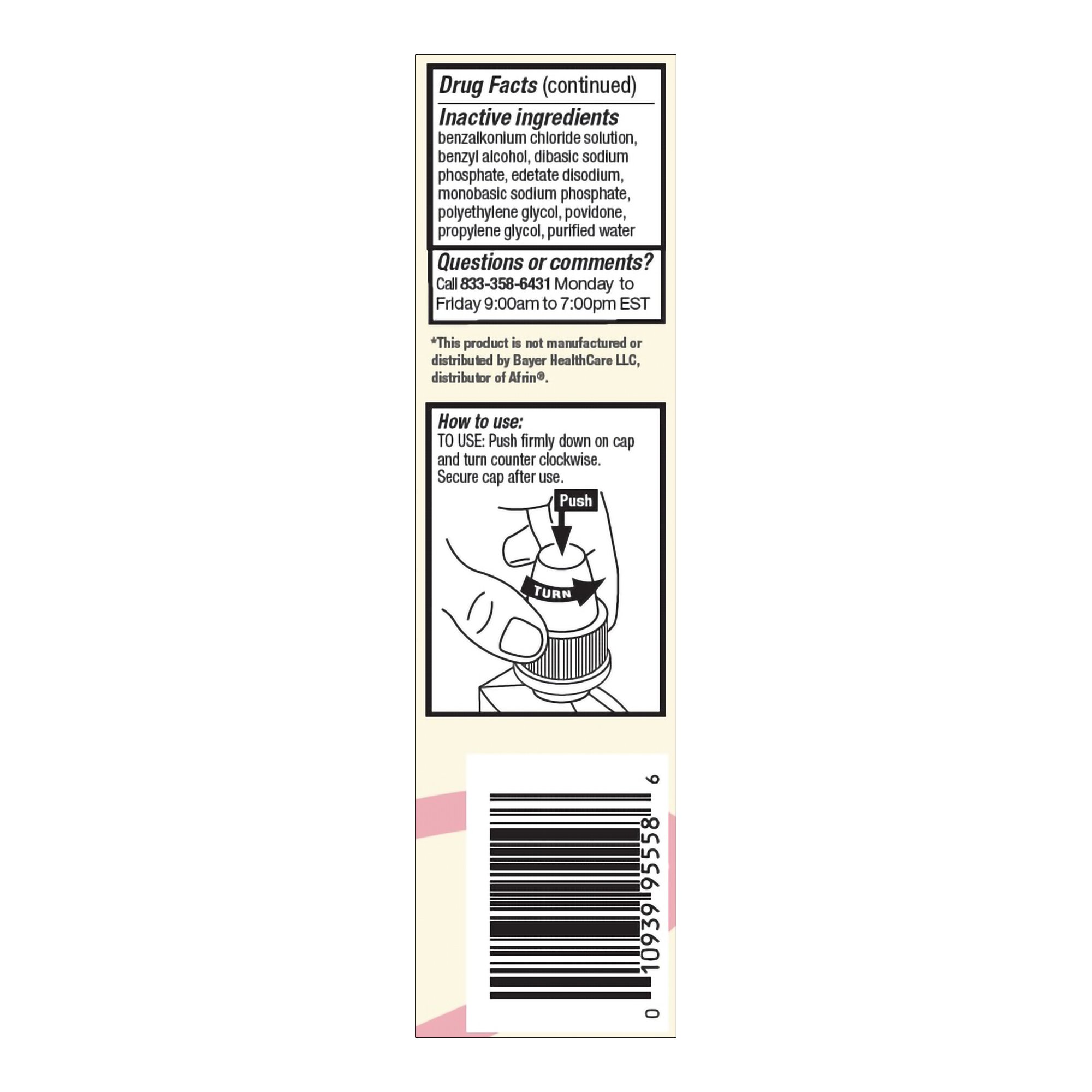 McKesson Brand 70677103701 - Foster & Thrive™ Nasal Spray, 1-ounce bottle - 1/Each