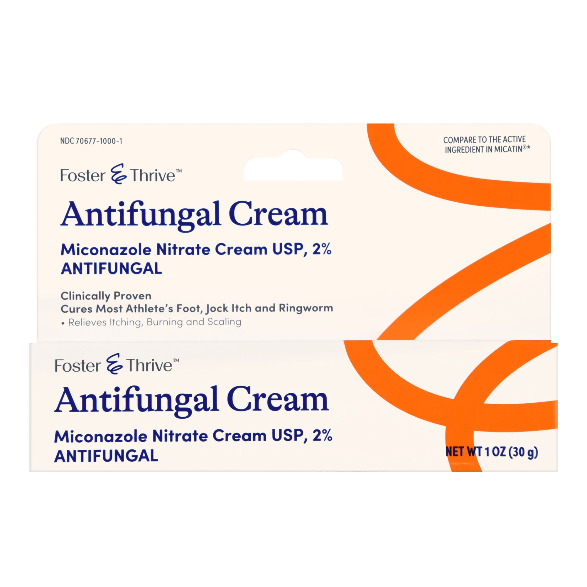 McKesson Brand - 70677100001 Foster & Thrive™ Antifungal Cream Miconazole Nitrate 2%