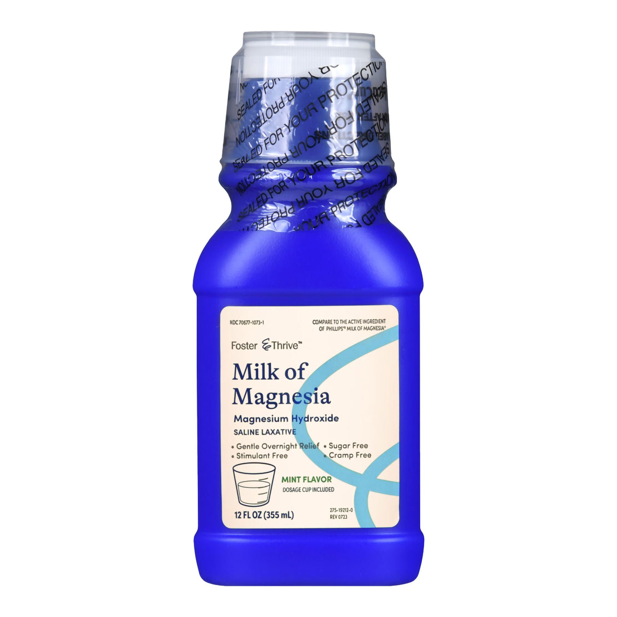 McKesson Brand - 70677107301 Foster & Thrive™ Milk of Magnesia Magnesium Hydroxide Liquid Mint