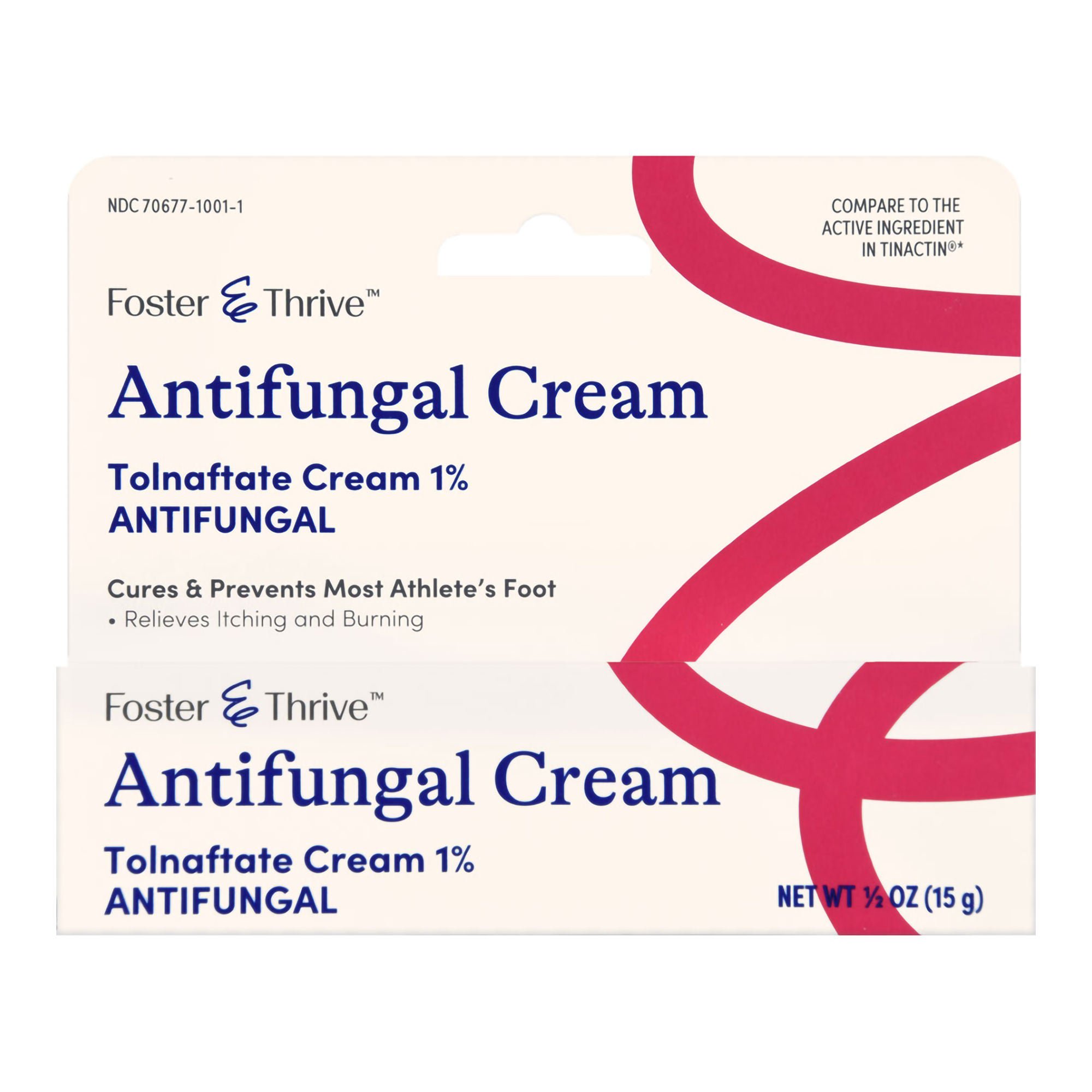 McKesson Brand - 70677100101 Foster & Thrive™ Antifungal Cream Tolnaftate 1%