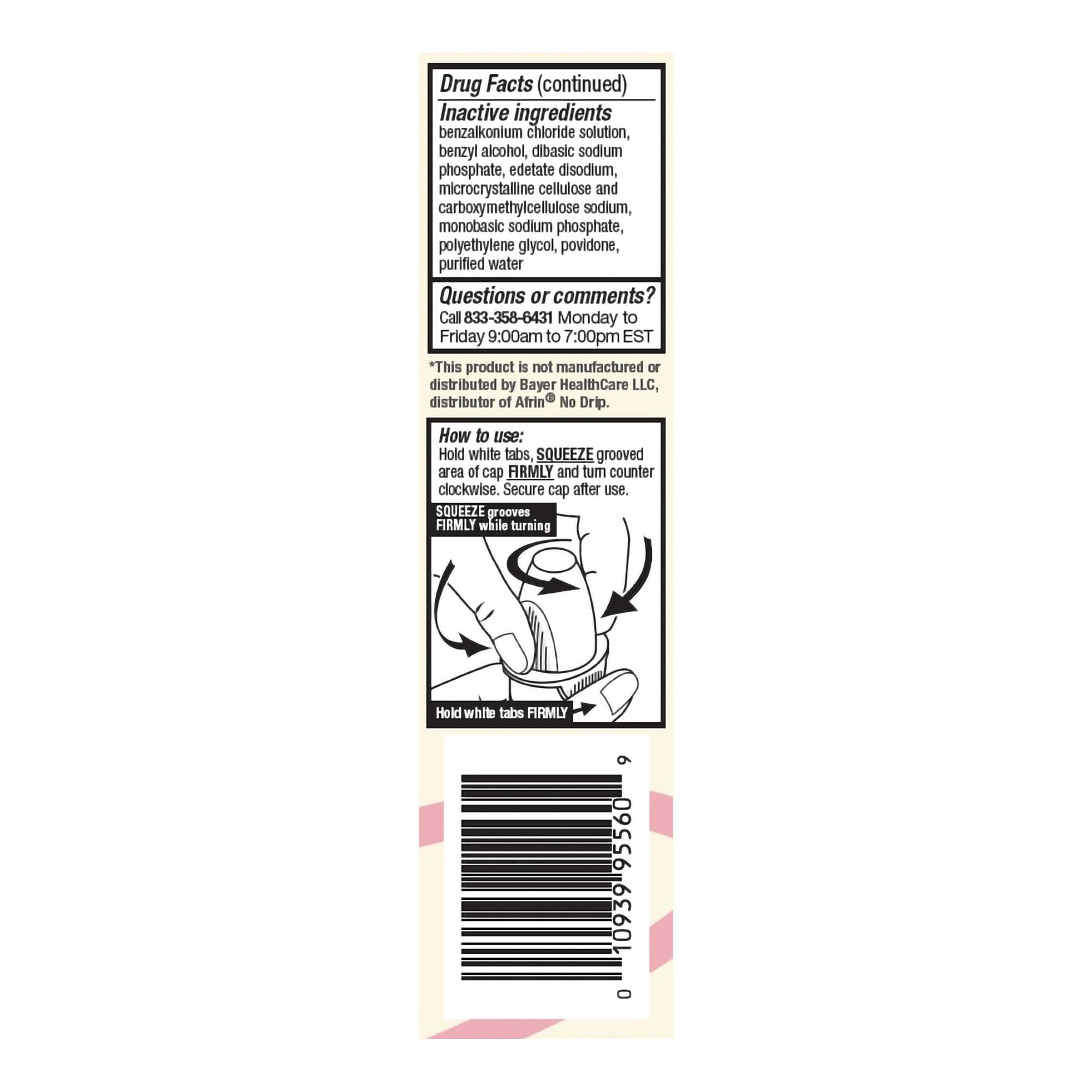 McKesson Brand 70677103901 - Foster & Thrive™ Oxymetazoline 0.05% Saline Nasal Spray - 1/Each