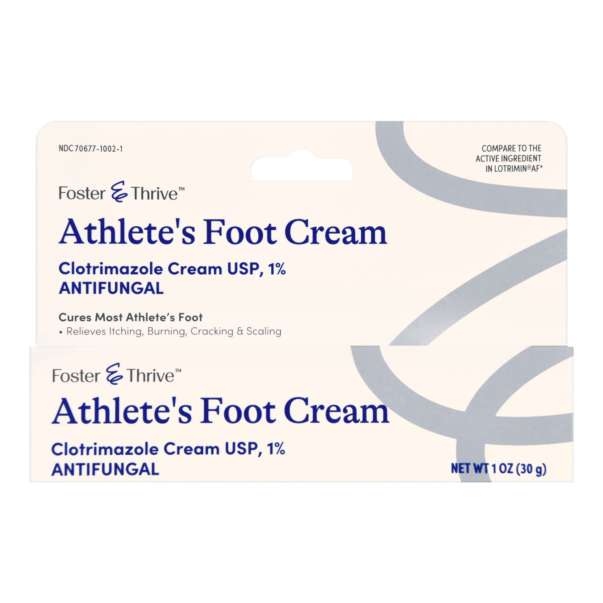 McKesson Brand - 70677100201 Foster & Thrive™ 1% Clotrimazole Athlete's Foot Cream