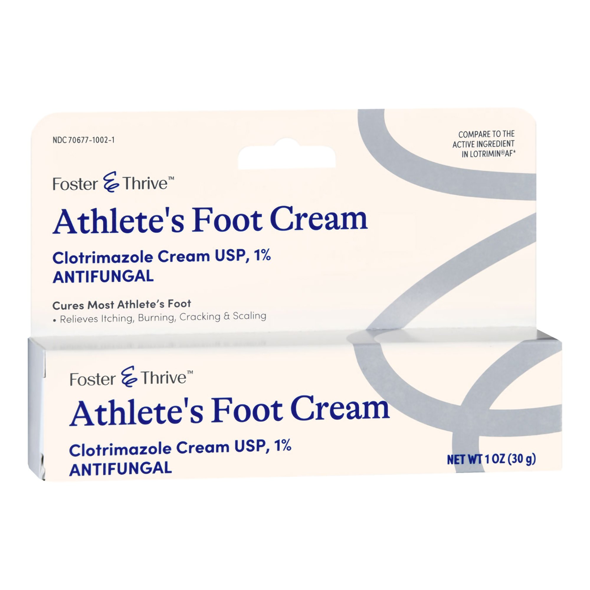 McKesson Brand 70677100201 - Foster & Thrive™ 1% Clotrimazole Athlete's Foot Cream - 1/Each