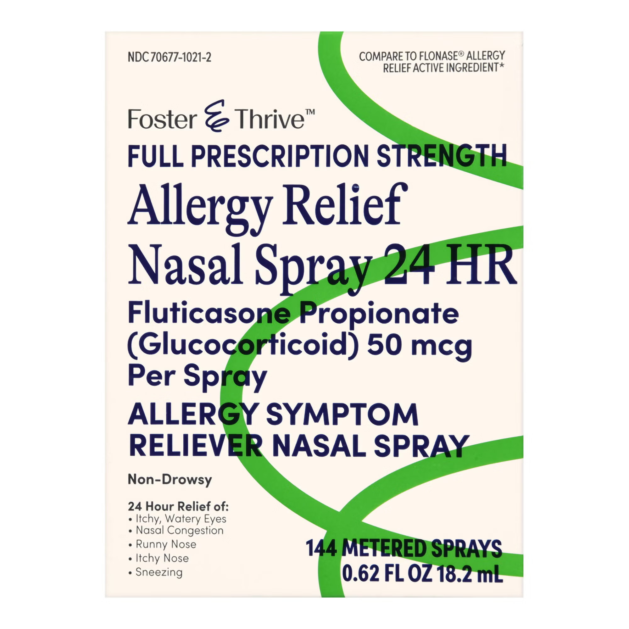 McKesson Brand - 70677102102 Foster & Thrive™ Allergy Relief Nasal Spray 24 HR Fluticasone Propionate