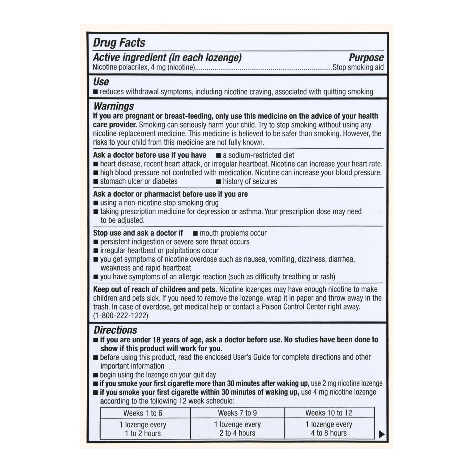 McKesson Brand 70677117701 - Foster & Thrive™ Nicotine Polacrilex 4 mg (Nicotine) Lozenges Mint - 1/Pack