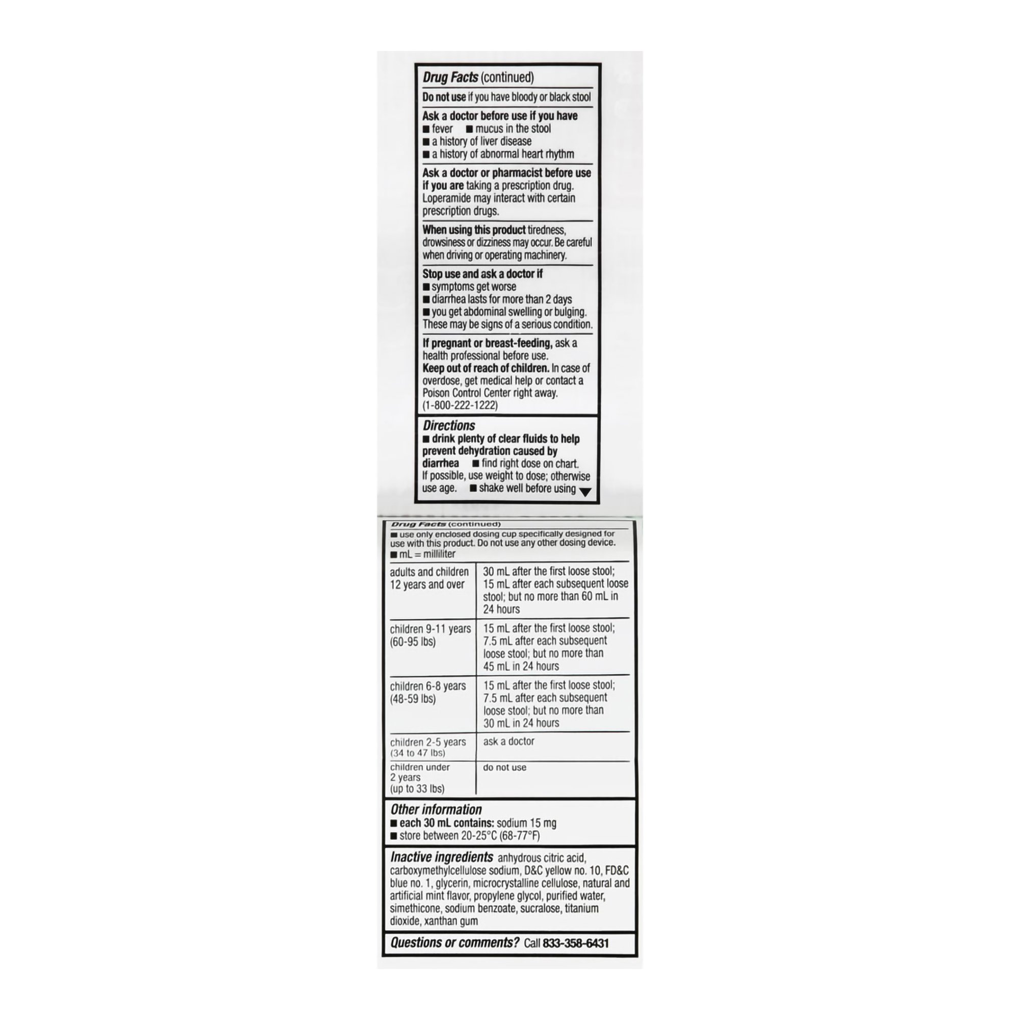 McKesson Brand 70677110701 - Foster & Thrive™ Anti-Diarrheal 1 mg per 7.5 mL Loperamide Oral Solution, Mint - 1/Each