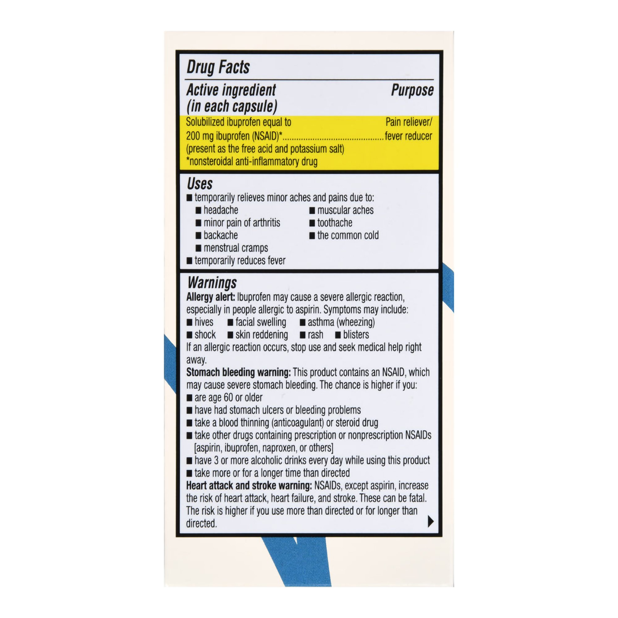 McKesson Brand 70677111401 - Foster & Thrive™ Ibuprofen 200 mg Softgels - 1/Bottle