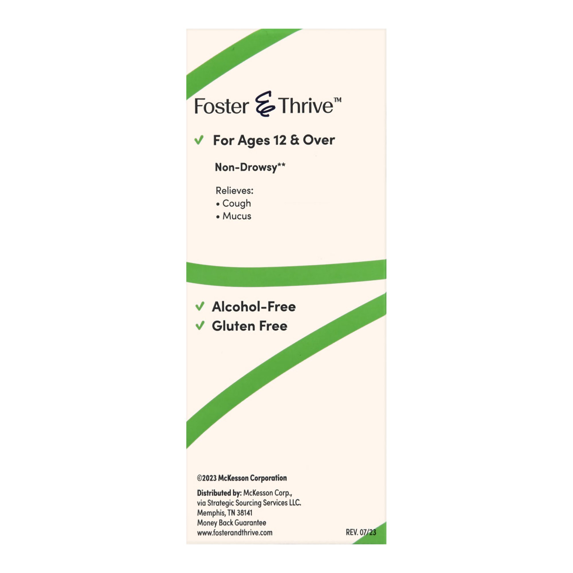 McKesson Brand 70677103601 - Foster & Thrive™ Adult Tussin DM Max Liquid, Raspberry & Menthol - 1/Each