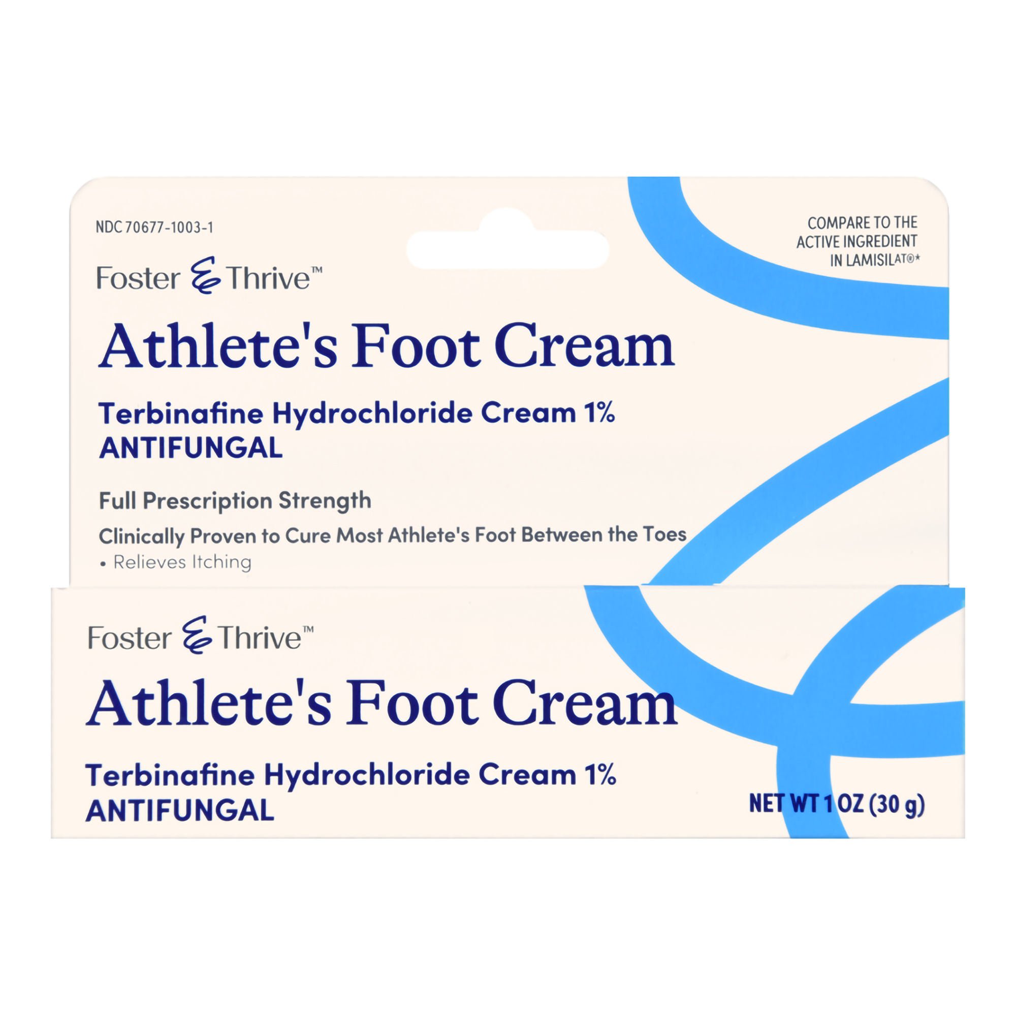 McKesson Brand - 70677100301 Foster & Thrive™ Terbinafine HCl Antifungal Cream