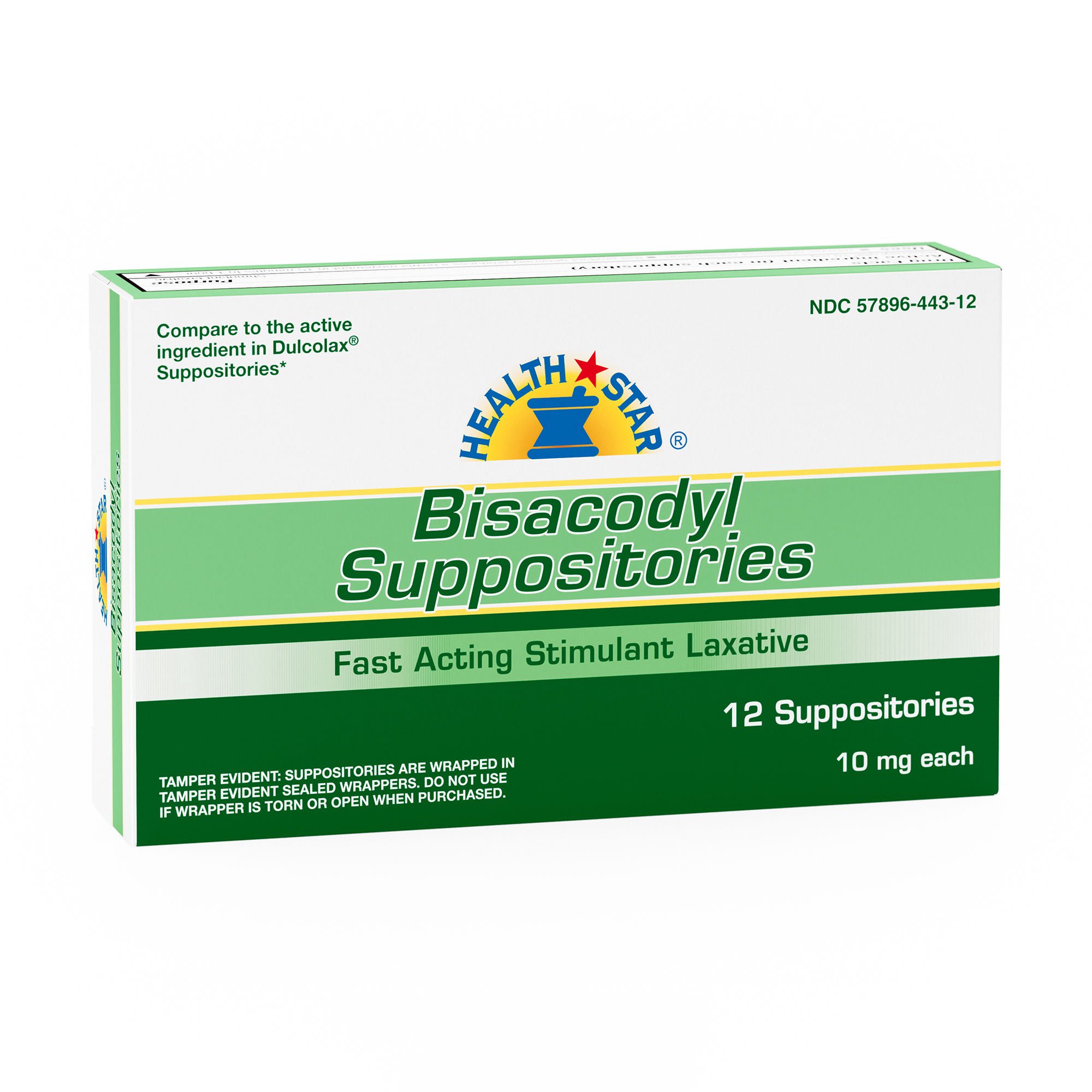 Geri-Care - 444-12-HST Health*Star Bisacodyl Laxative Suppository