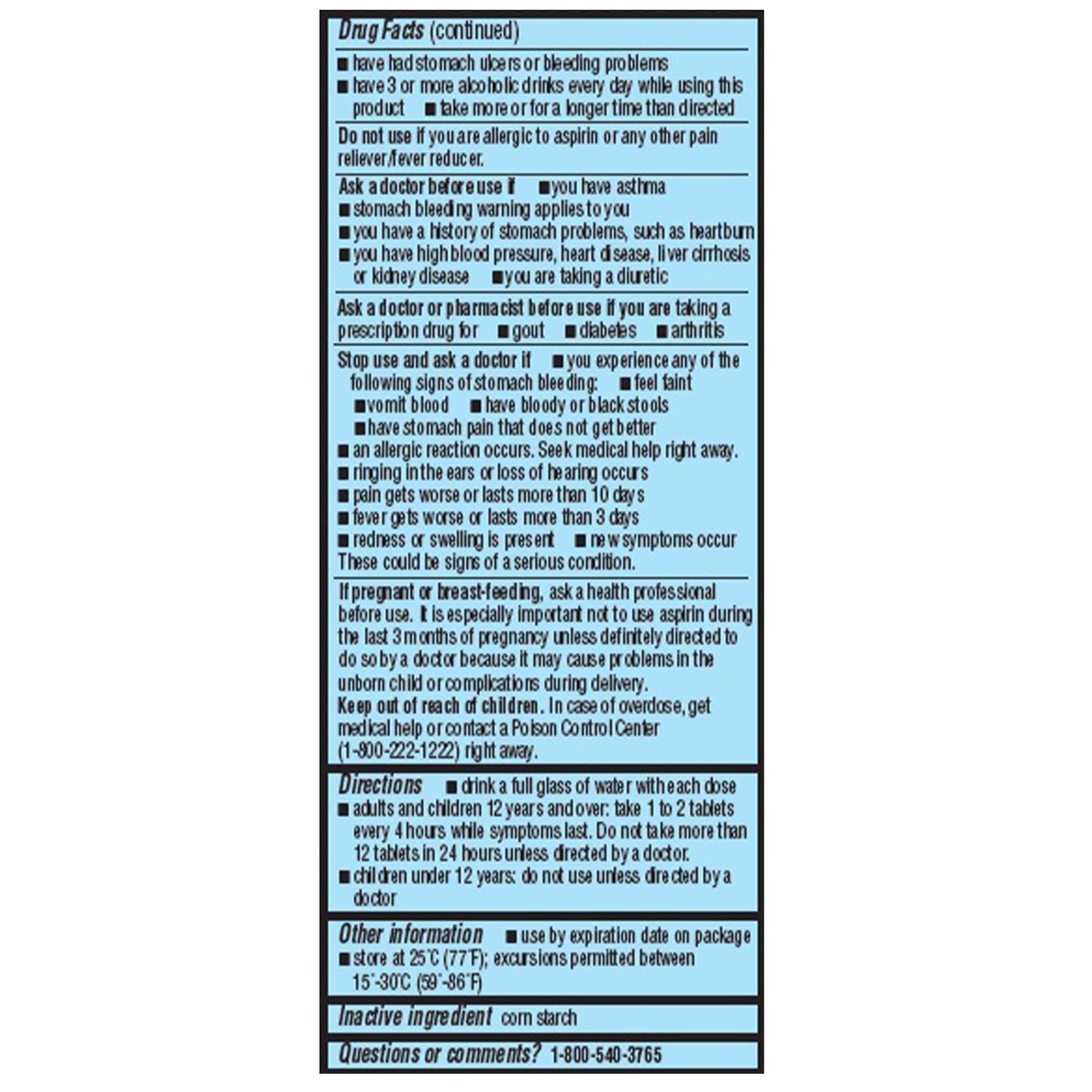 Geri-Care 901-01-GCP - Geri-Care® 325-mg Aspirin - 100/Bottle, 600/Case