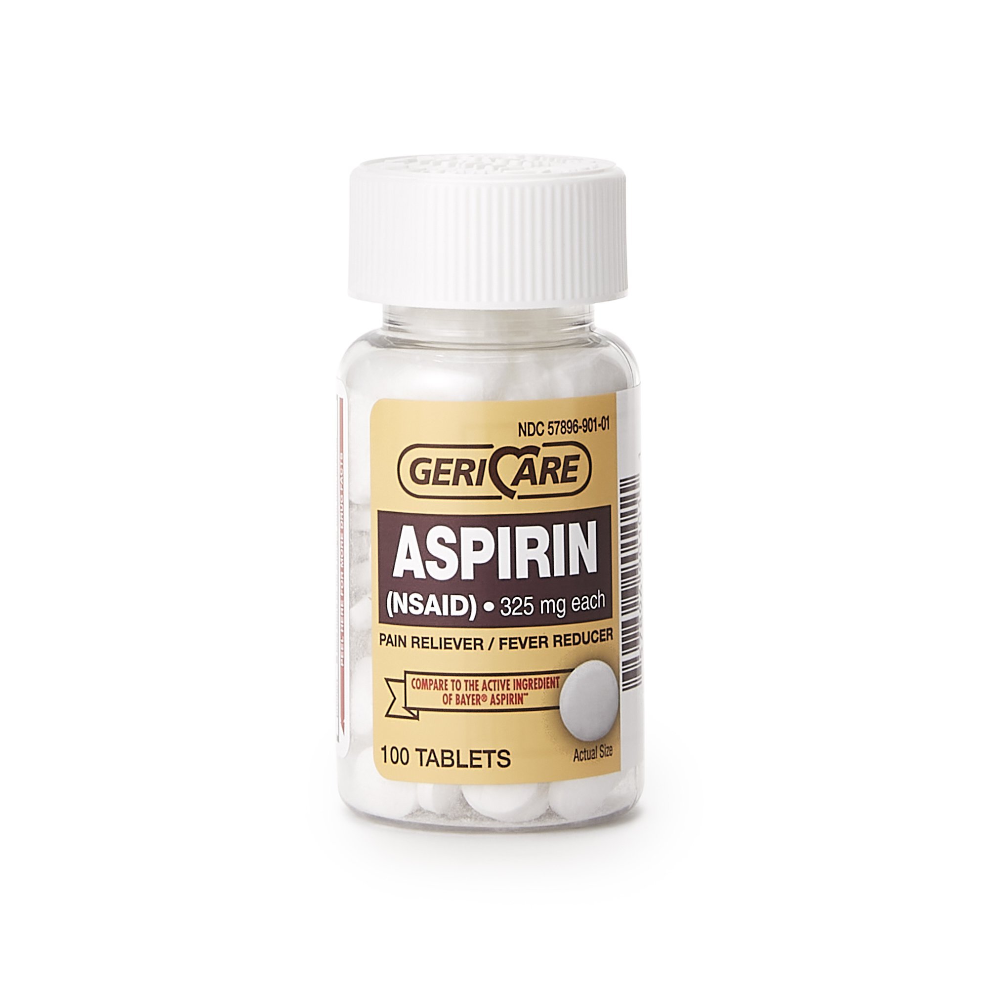 Geri-Care 901-01-GCP - Geri-Care® 325-mg Aspirin - 100/Bottle, 600/Case