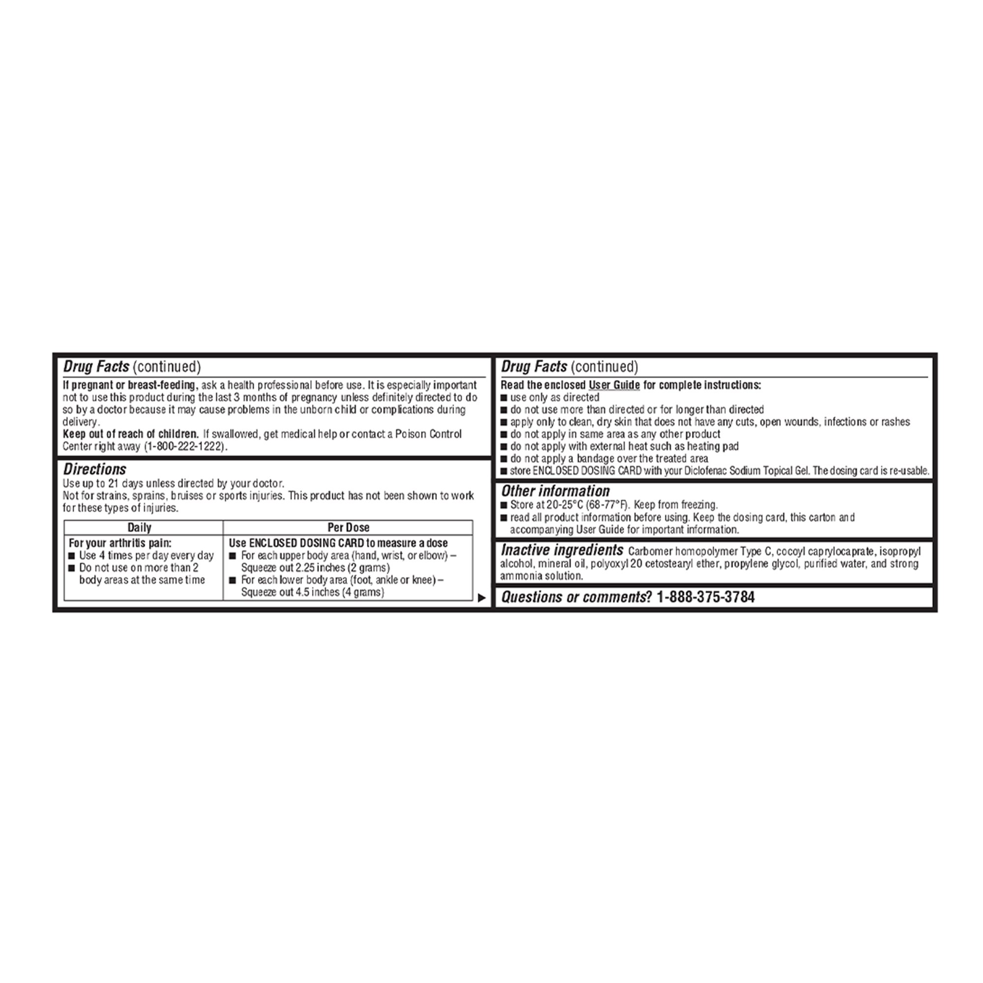 Geri-Care S140-01-GCP - Geri-Care® 1% Diclofenac Sodium Topical Gel NSAID Arthritis Pain Reliever - 1/Each, 24/Case