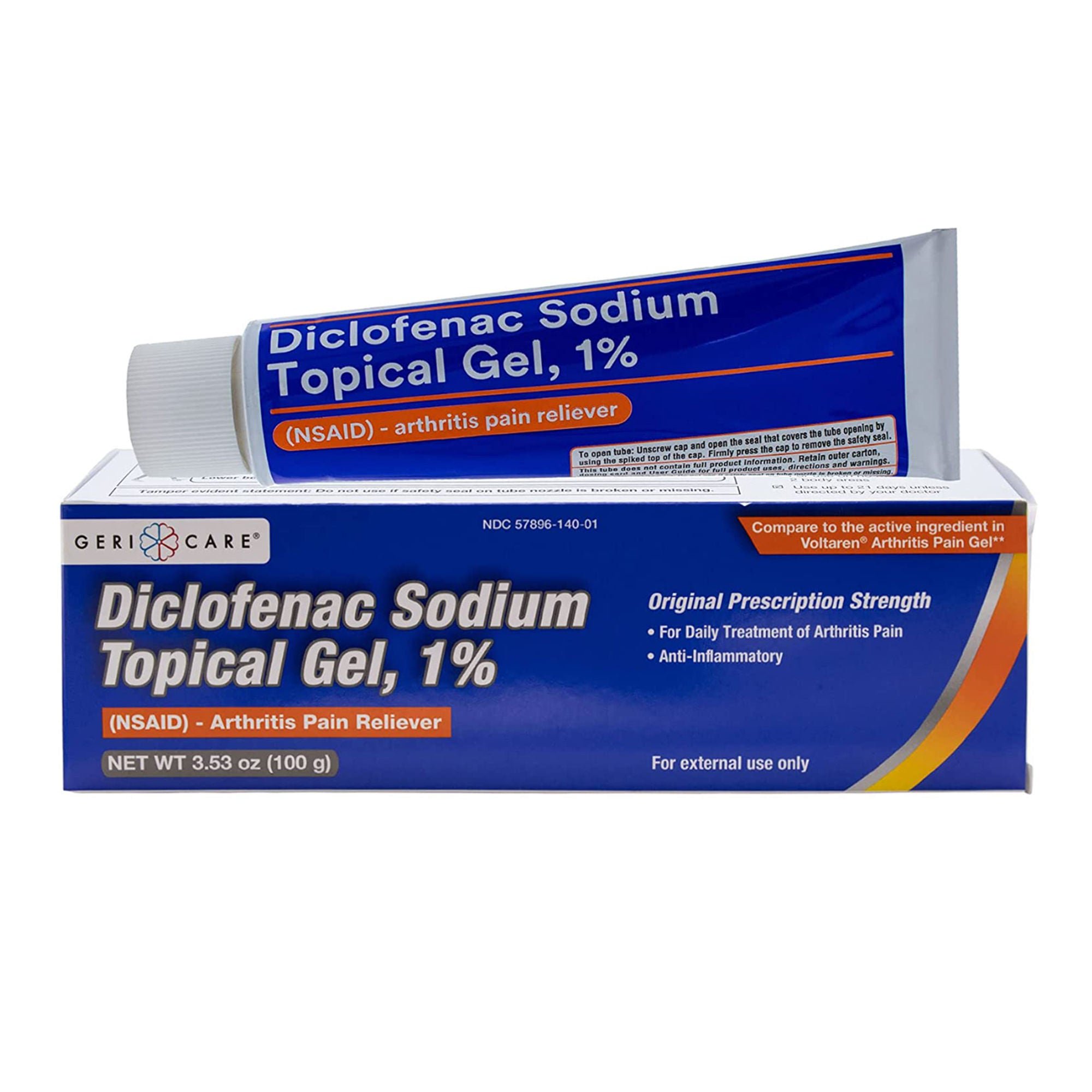 Geri-Care - S140-01-GCP Geri-Care® 1% Diclofenac Sodium Topical Gel NSAID Arthritis Pain Reliever