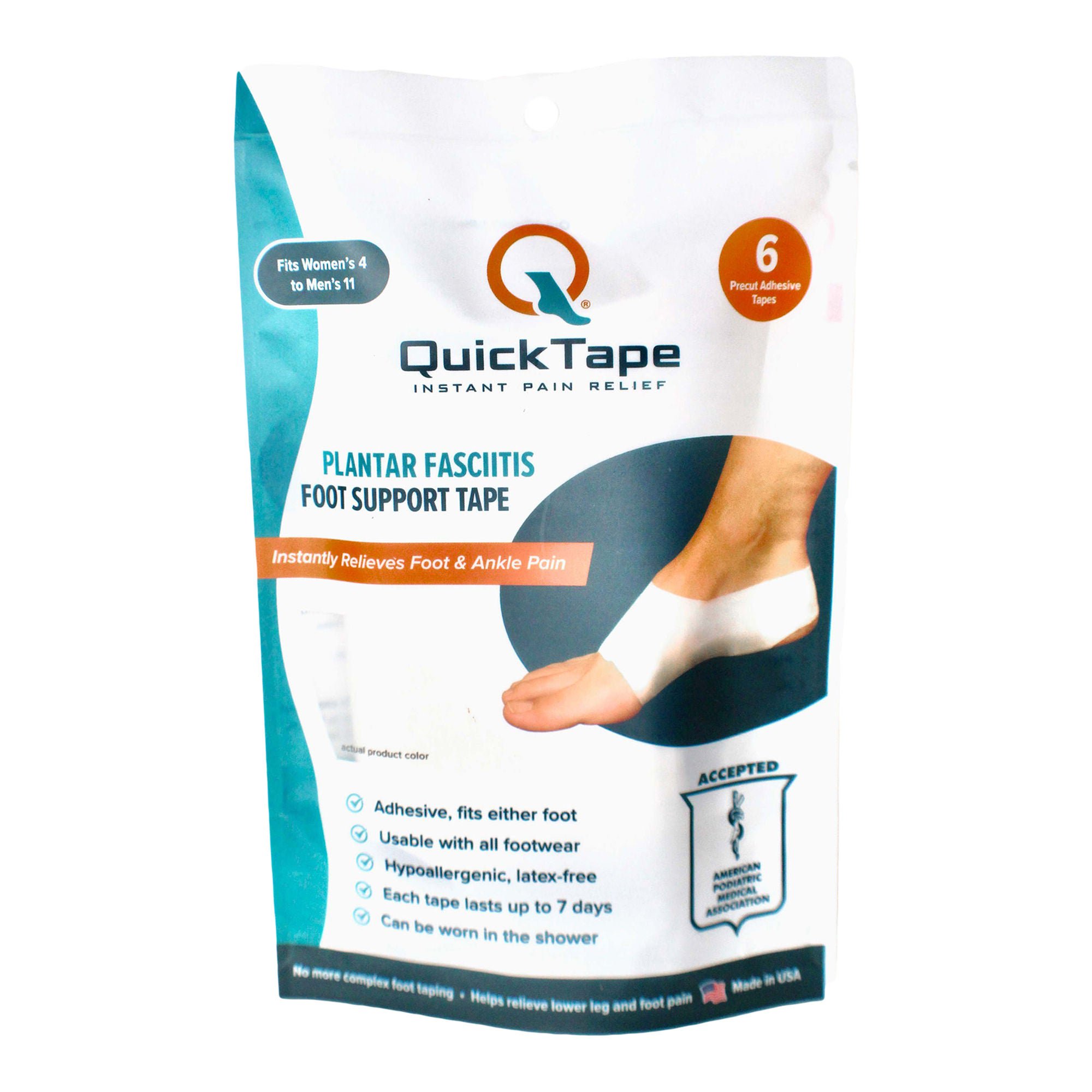 Pedifix - P6065-STD-6 Foot Support Strap QuickTape® Standard Adhesive Backing Foot