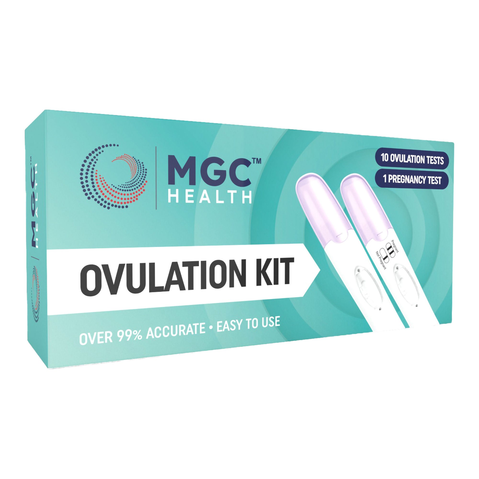 Medical Group Care LLC - IT000090 Reproductive Health Test Kit MGC Health™ hCG Pregnancy Test / LH Ovulation Predictor 10 Tests CLIA Waived