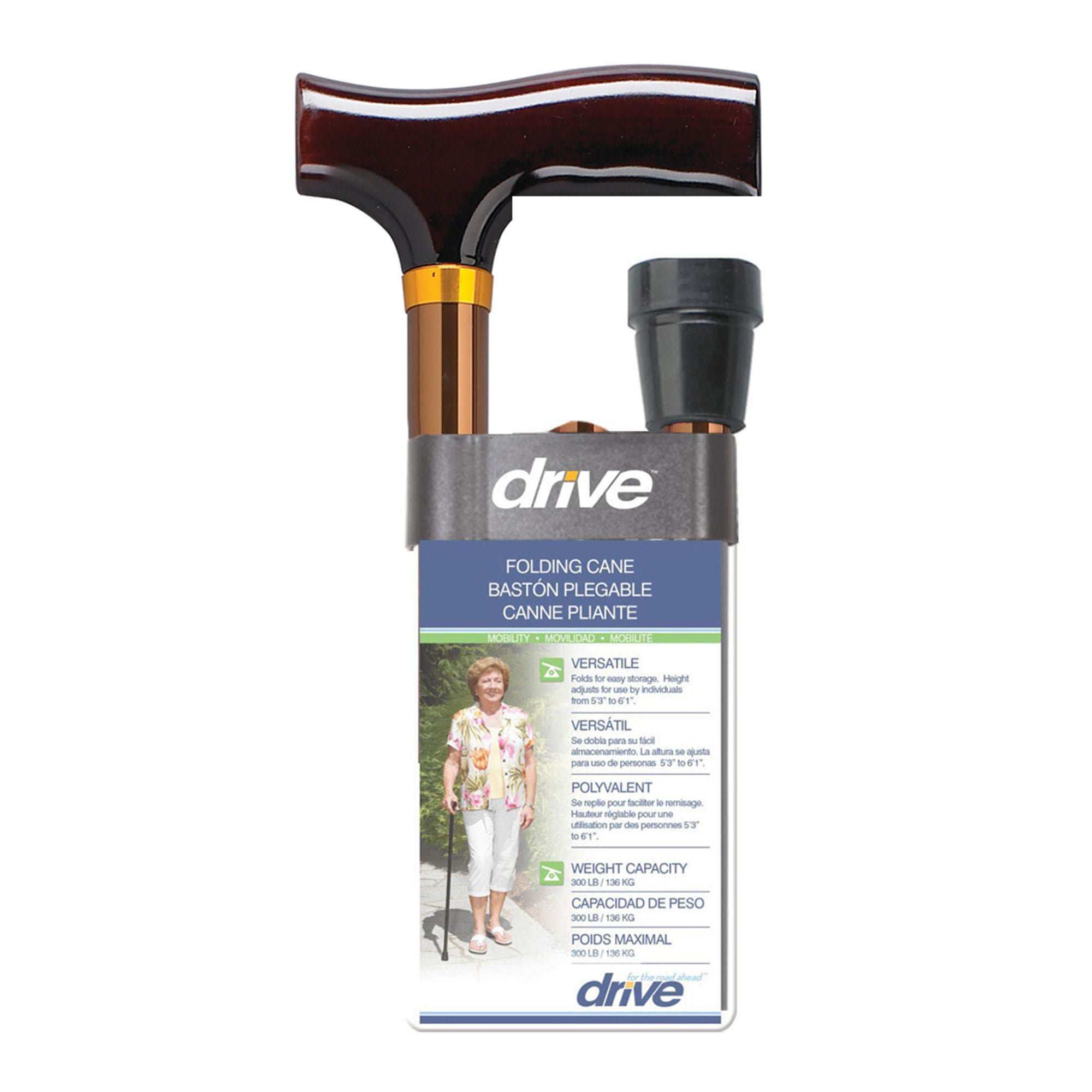 Drive DeVilbiss Healthcare - RTL10304BZ drive™ Aluminum Folding Cane