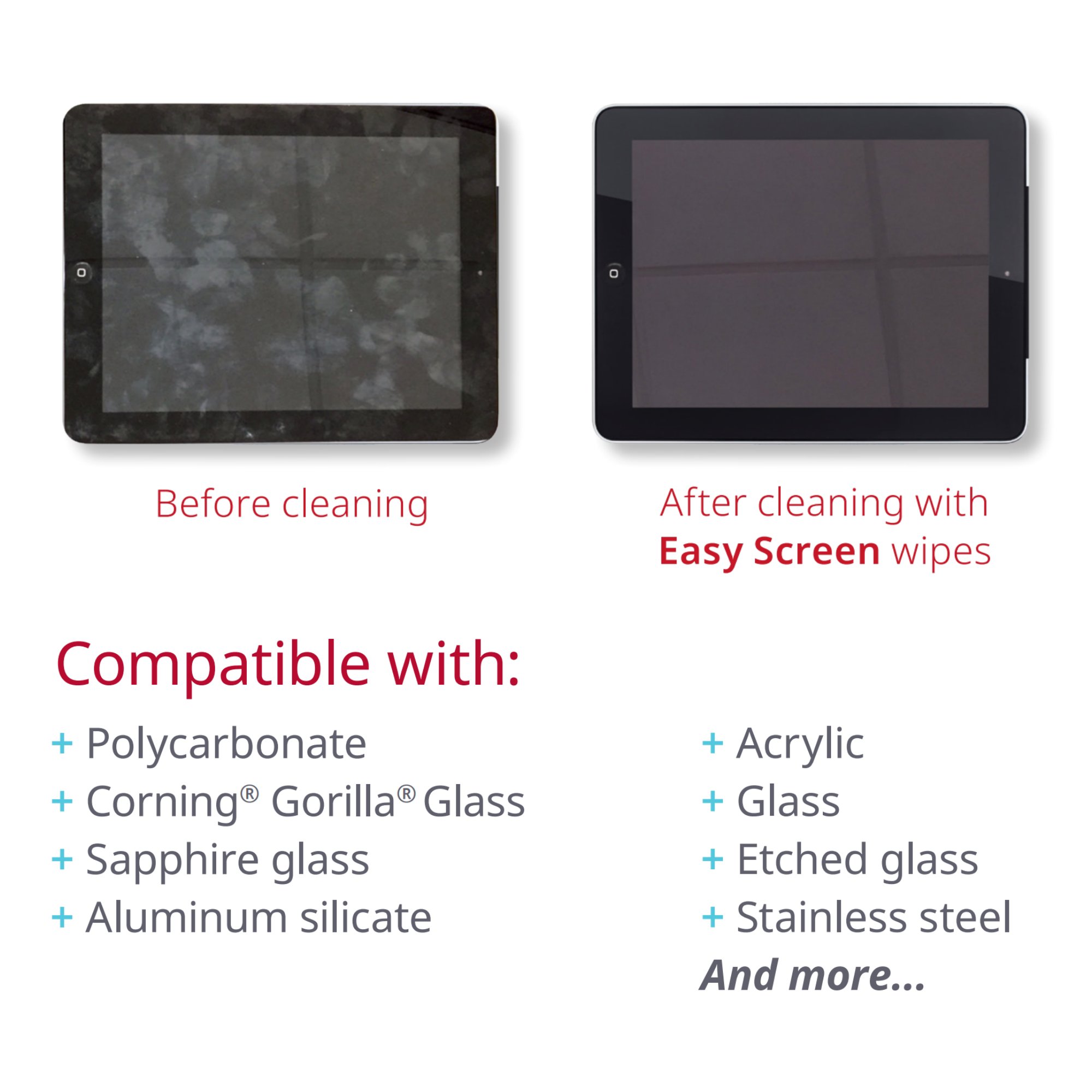 Professional Disposables H01050 - PDI® Easy Screen™ Cleaning Wipe, Individual Packet - 50/Box, 500/Case