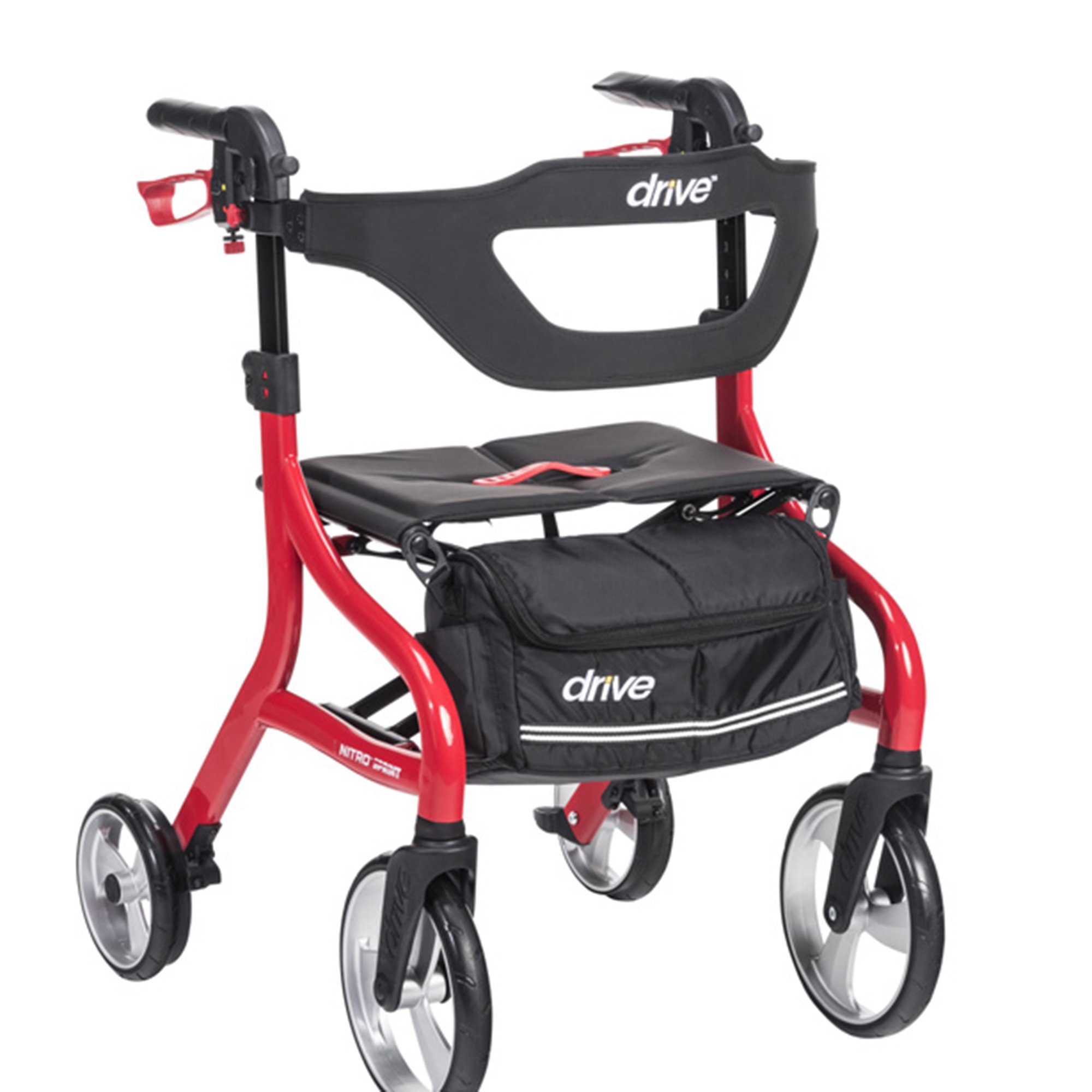 drive Nitro Sprint 4 Wheel Rollator 102662RD by Drive DeVilbiss Healthcare