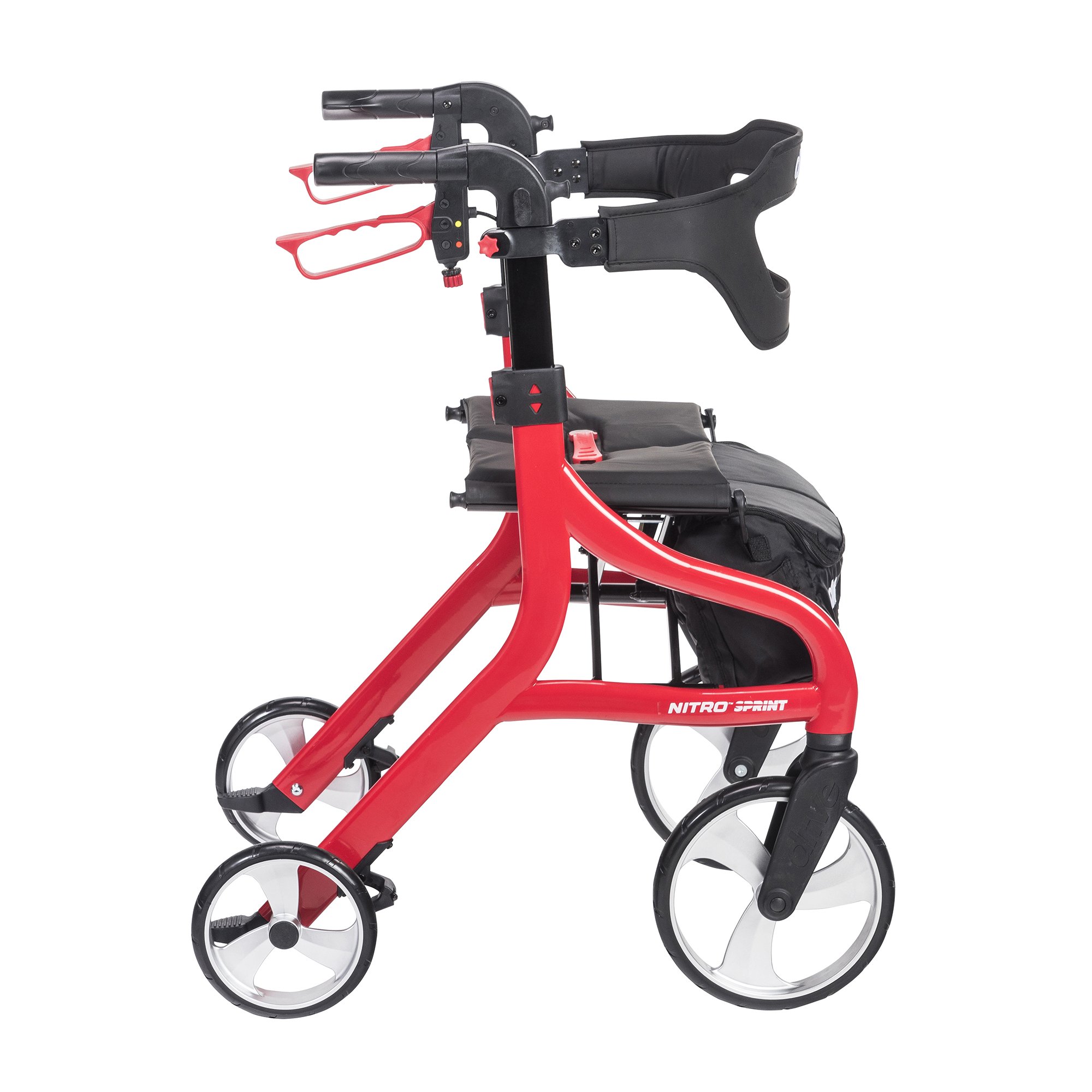 drive Nitro Sprint 4 Wheel Rollator 102662RD by Drive DeVilbiss Healthcare