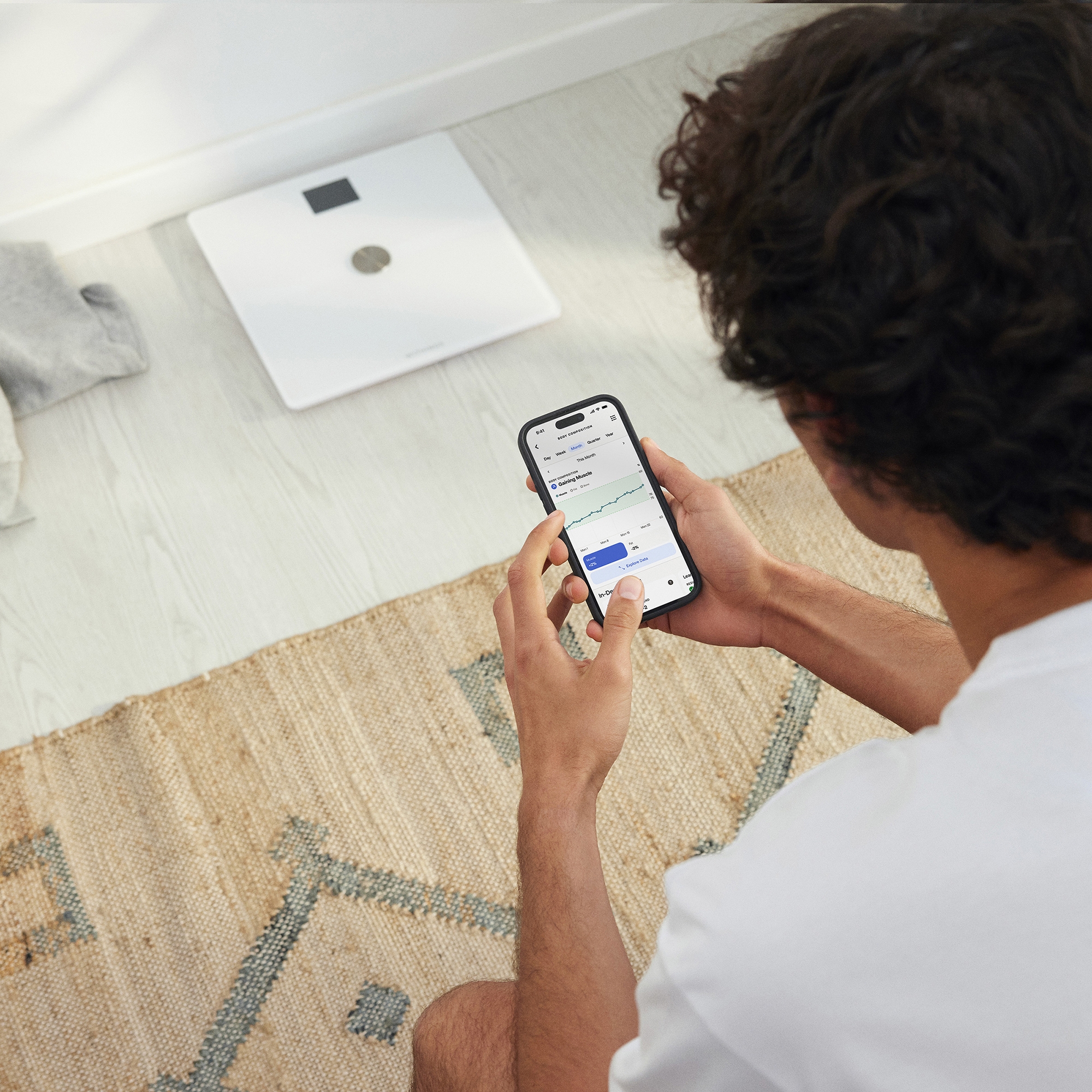 Withings Inc WBS13-WHITE-ALL-INTER - Withings Body Smart Wi-Fi Smart Scale, White - 1/Each