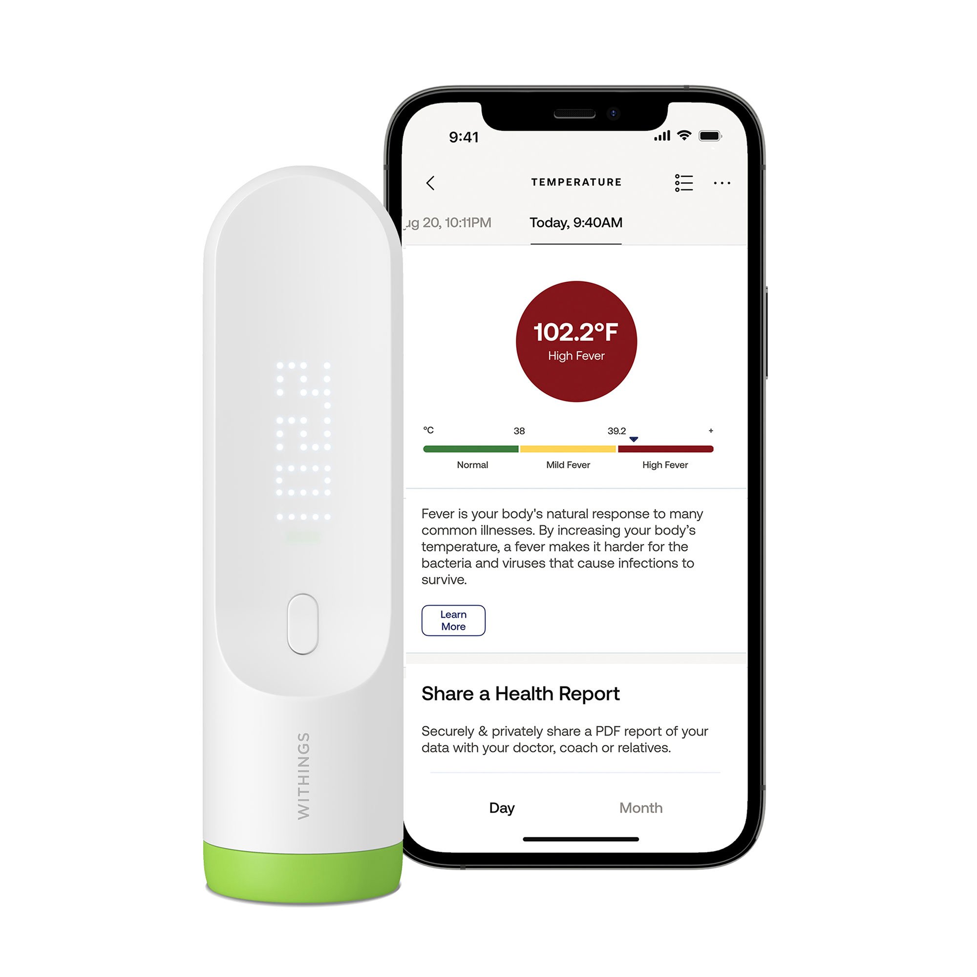 Withings Inc SCT01-ALL-INTER - Withings Thermo Smart Temporal Thermometer - 1/Each