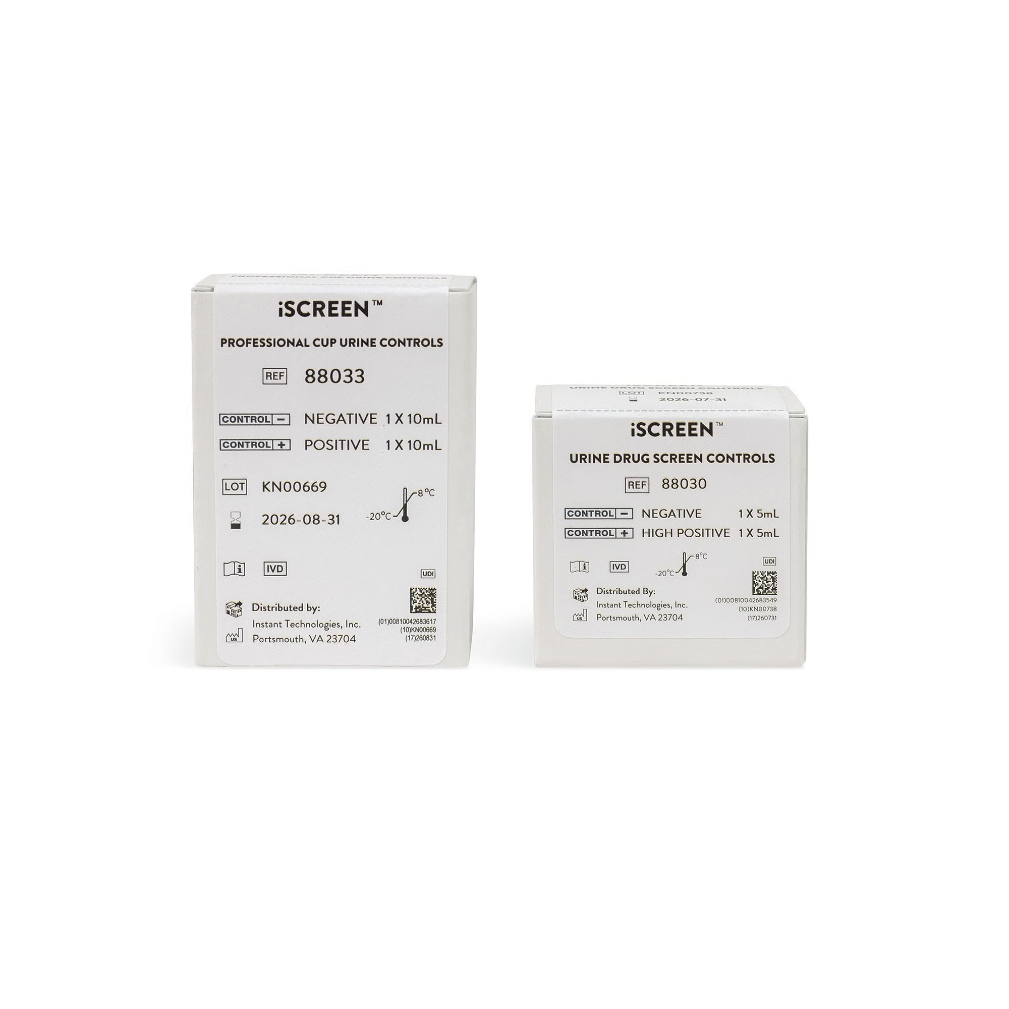 Abbott Rapid Dx North America LLC - 88031 Toxicology Control Set iScreen™ Urine Drug Positive Level / Negative Level 2 X 20 mL