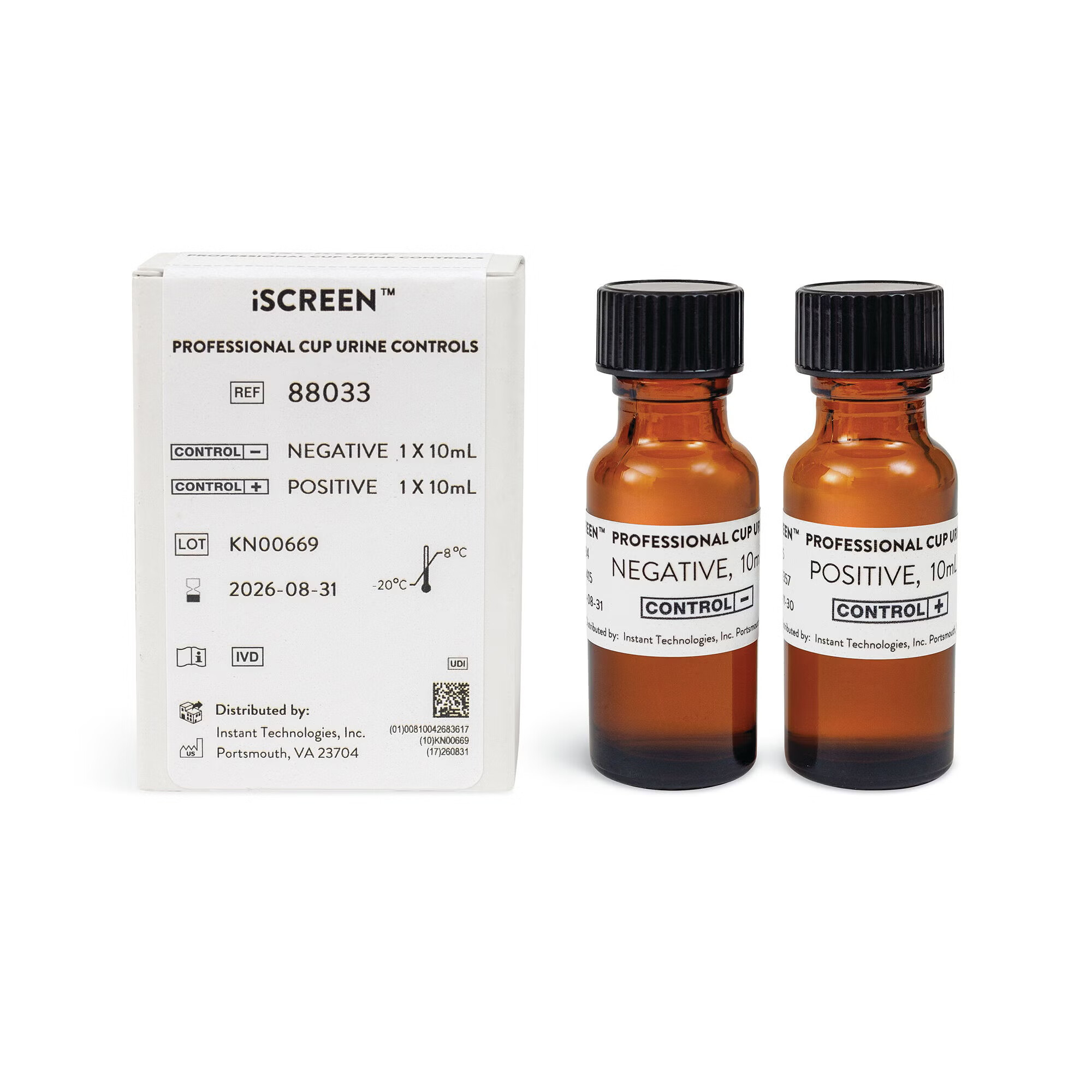 Abbott Rapid Dx North America LLC - 88033 Toxicology Control Set iScreen™ Urine Drug Positive Level / Negative Level 2 X 10 mL
