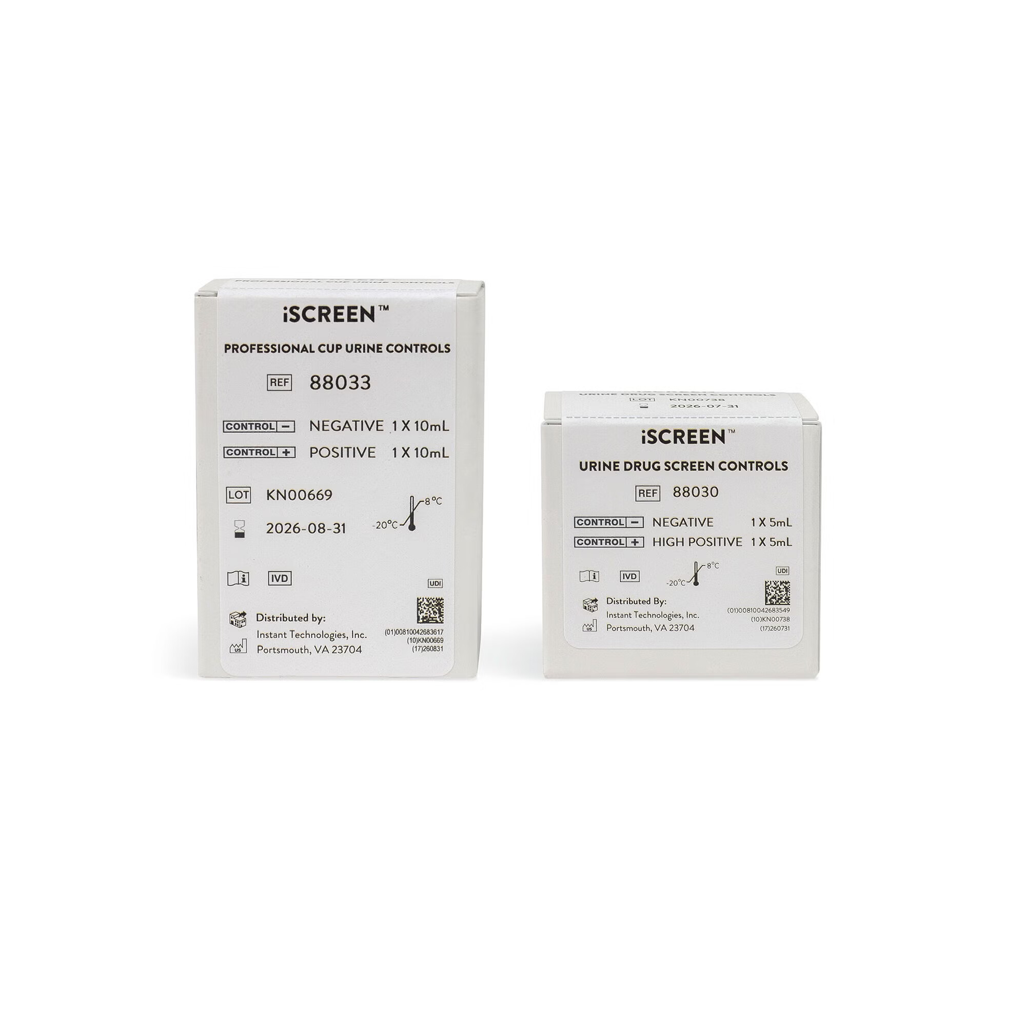Abbott Rapid Dx North America LLC - 88006 Drugs of Abuse Urinalysis Control Set iScreen™ Cotinine Positive Level / Negative Level 2 X 5 mL