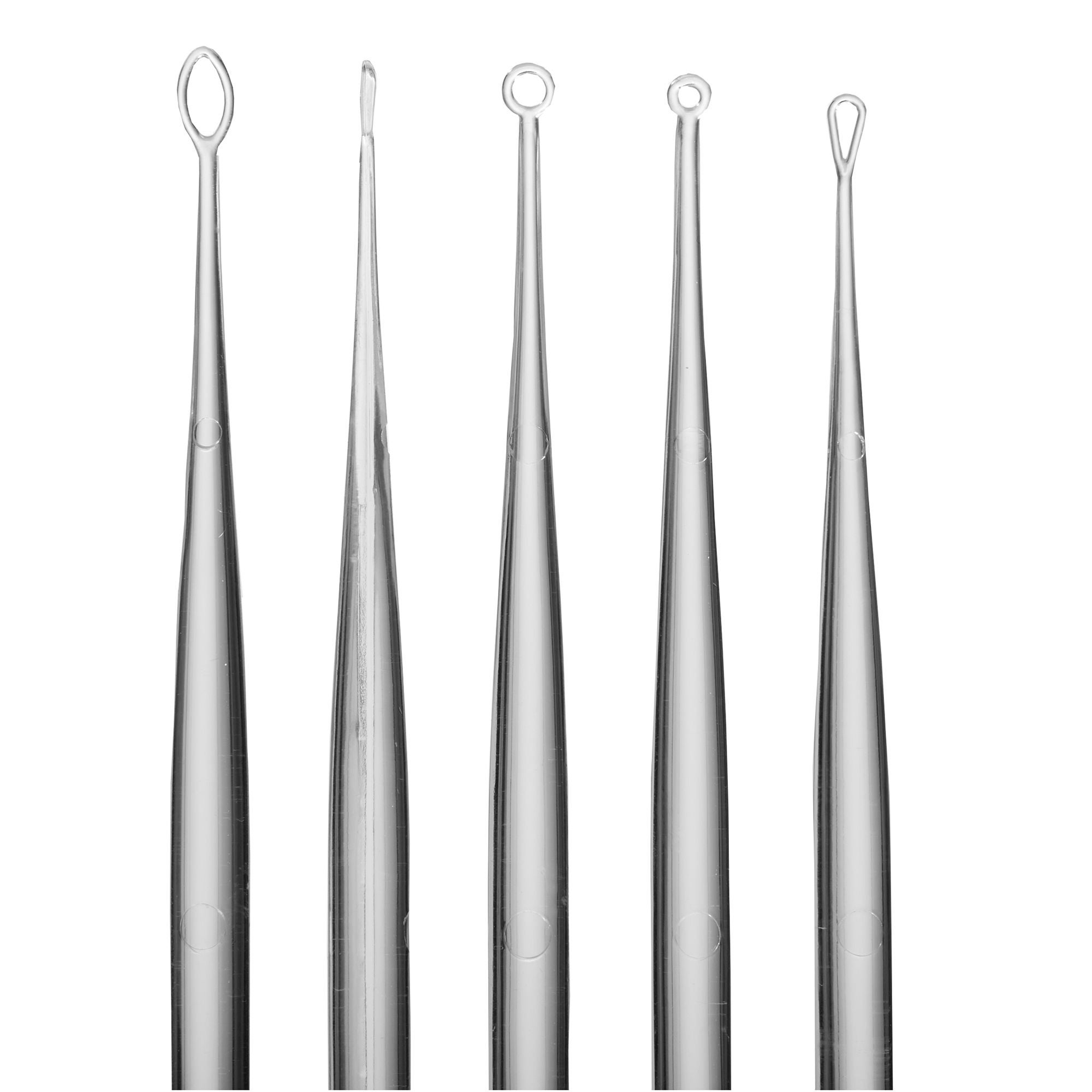 Bionix - 3345 Ear Curette Kit with Non-Rechargeable Light ClearLook® Round Handle 2 to 4 mm Tip Sizes Assortment of 5 Tips