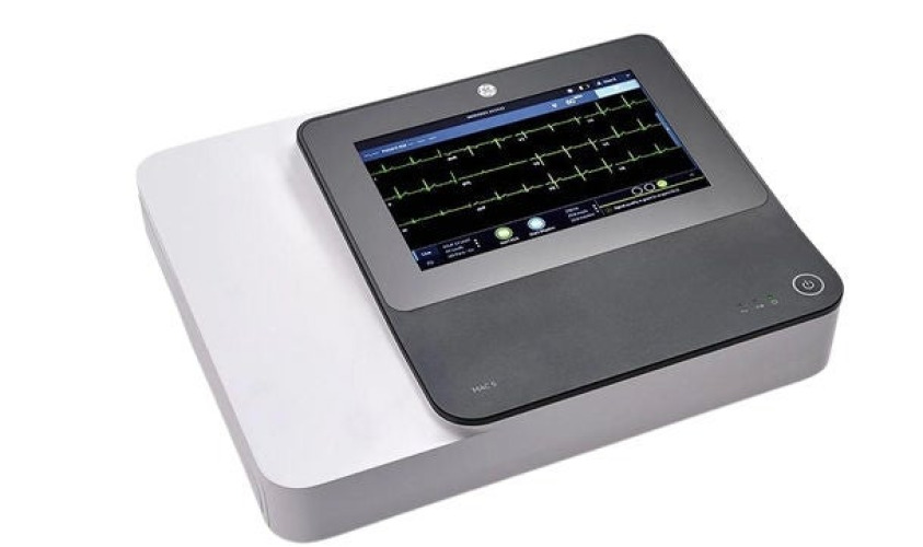 GE Healthcare - 8855001-001-01155637 Electrocardiograph GE AC Power Touch Screen Display Resting